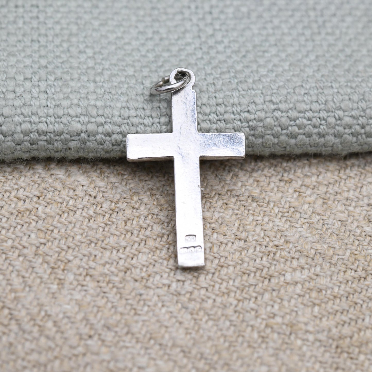 Vintage Sterling Silver Crucifix Pendant Christ on the Cross c.1972 - Religious Jewellery | Gift for Charm Necklace