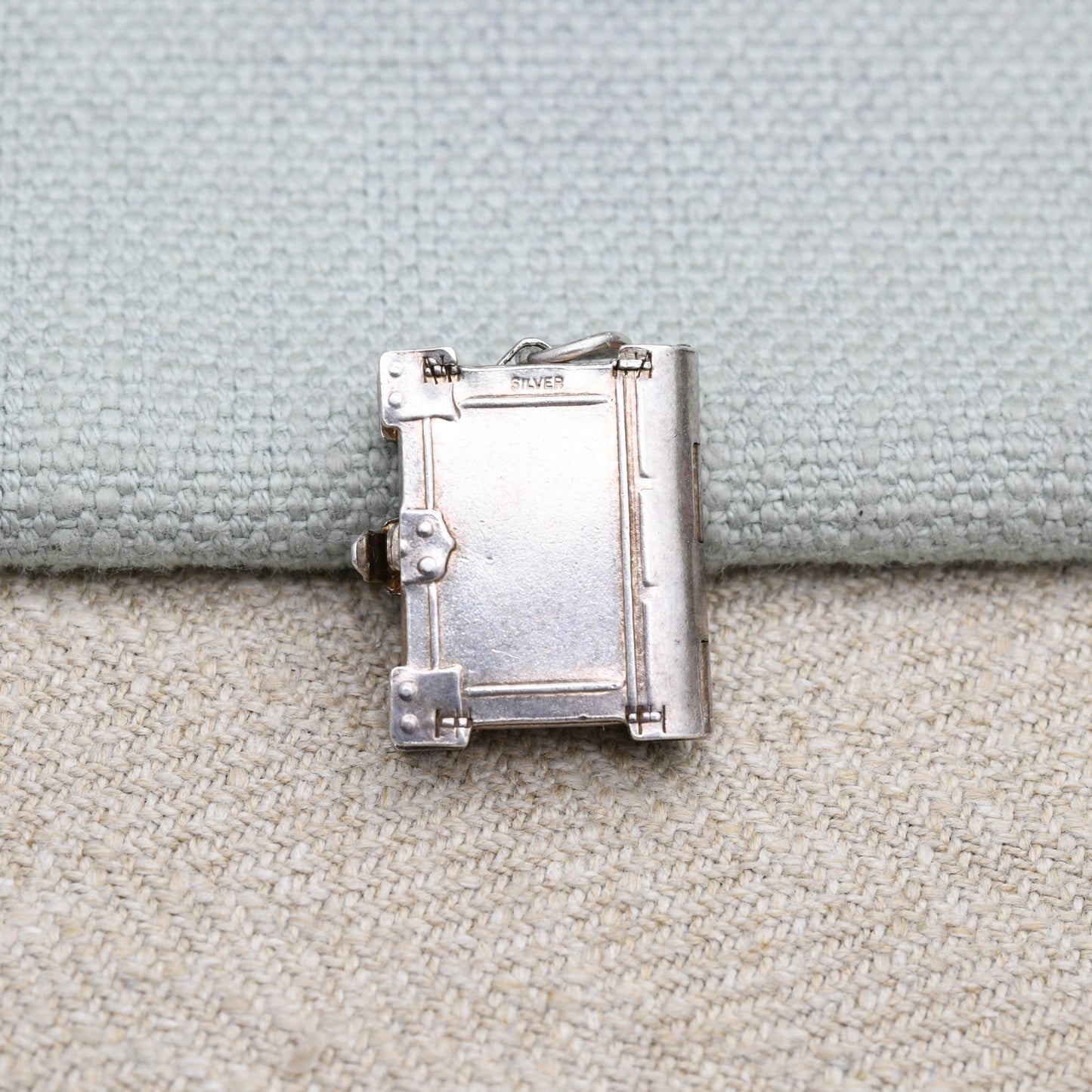 Vintage Sterling Silver Bible Opening Charm Pendant - The Lord's Prayer | Religion | Book | Gift for Charm Bracelet Necklace Stack