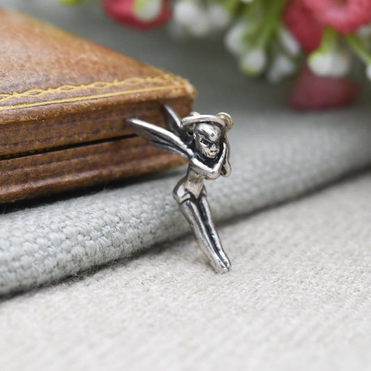 Vintage Tinker Bell Sterling Silver Charm Pendant Disneyland Paris - Official Walt Disney Productions Character Detailed | Charm Bracelet