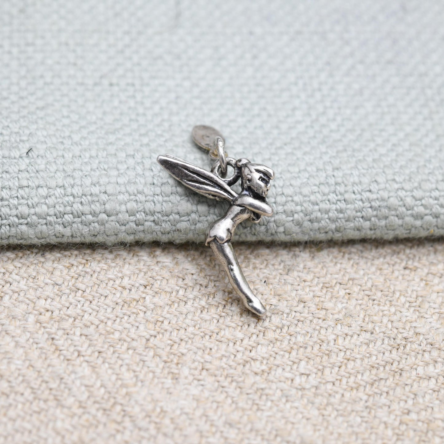 Vintage Tinker Bell Sterling Silver Charm Pendant Disneyland Paris - Official Walt Disney Productions Character Detailed | Charm Bracelet
