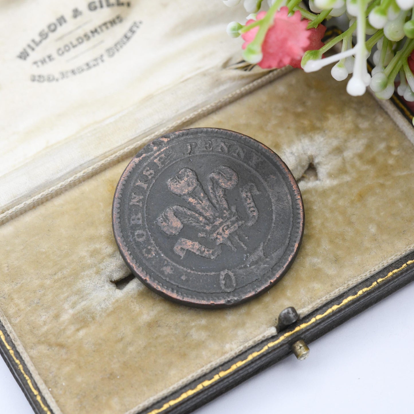 Antique 1812 Scorrier House Copper Coin Provincial Token - Cornish Penny Georgian Merchant Coinage | John Williams Emergency Money