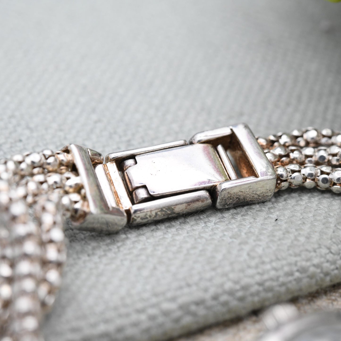 Milor Sterling Silver Precious Time Watch 2005 - Italian Designer | Mother of Pearl | Popcorn Link Bracelet | Quartz Movement | Time Piece