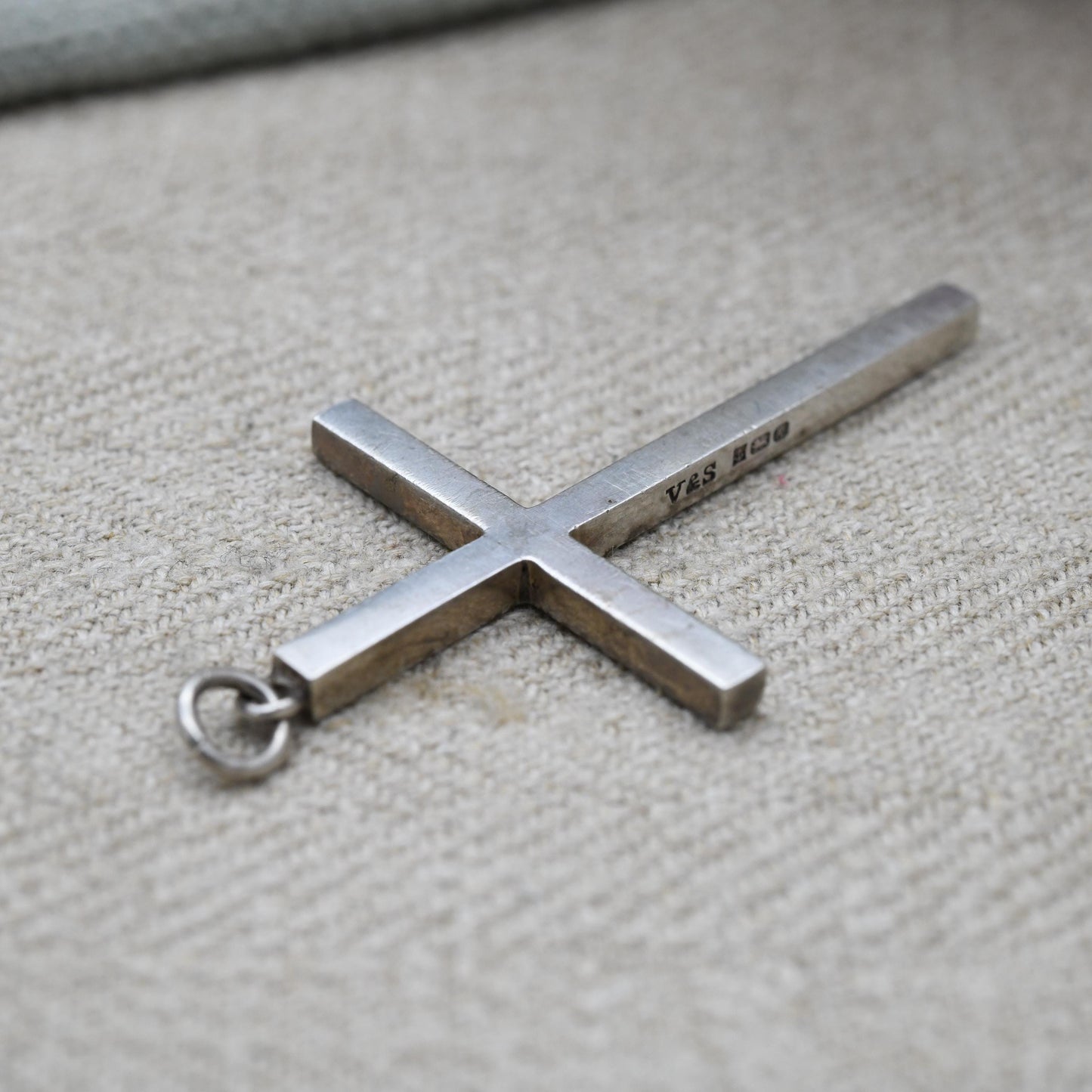 Vintage Sterling Silver Cross Pendant - Large True Vintage Gift | Christian Necklace