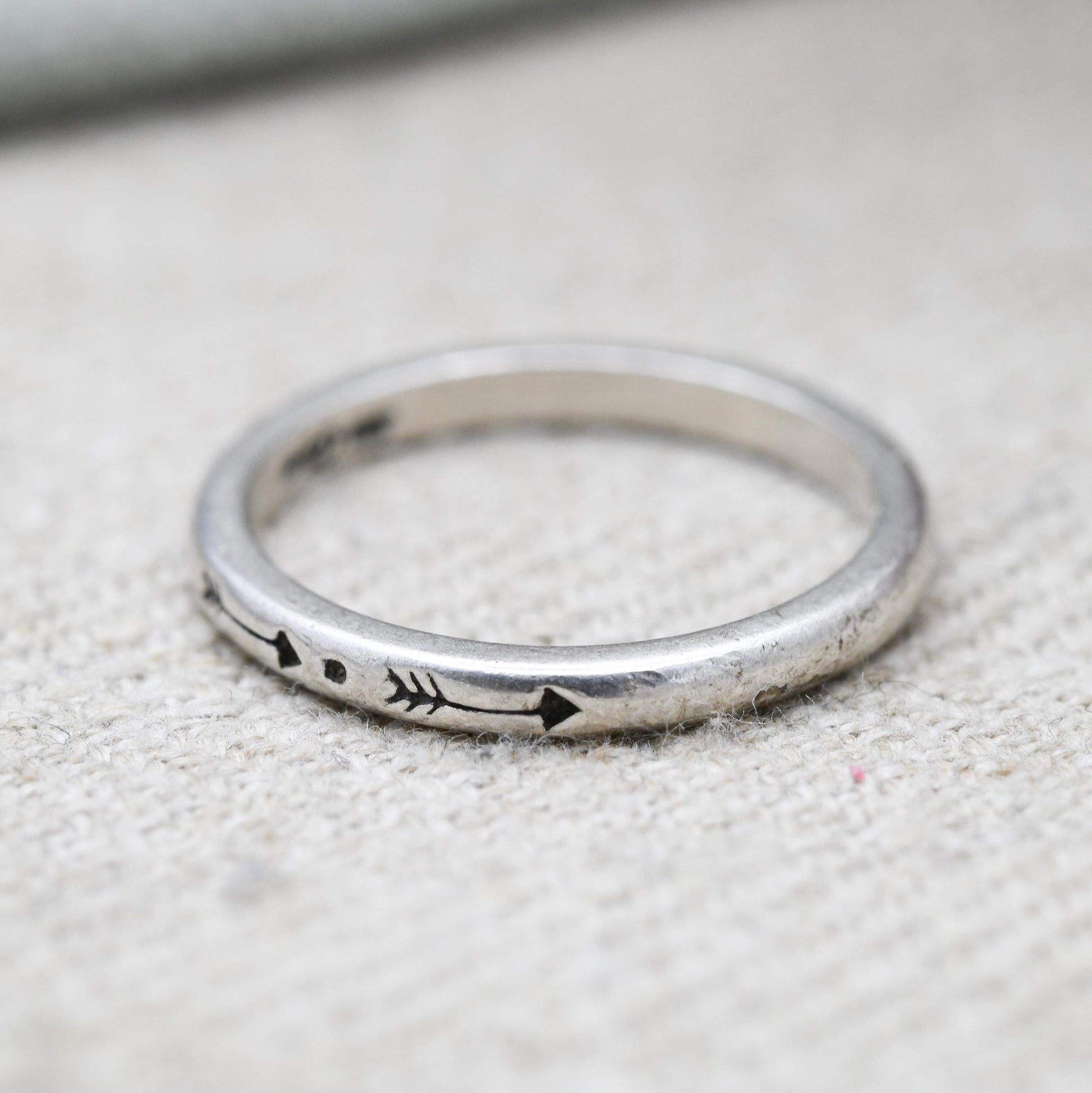 Carolyn Pollack Sterling Silver Ring - Arrows | New Mexico Southwestern Design Old Carlisle Albuquerque | UK Size - R 1/2 US Size - 8 3/4