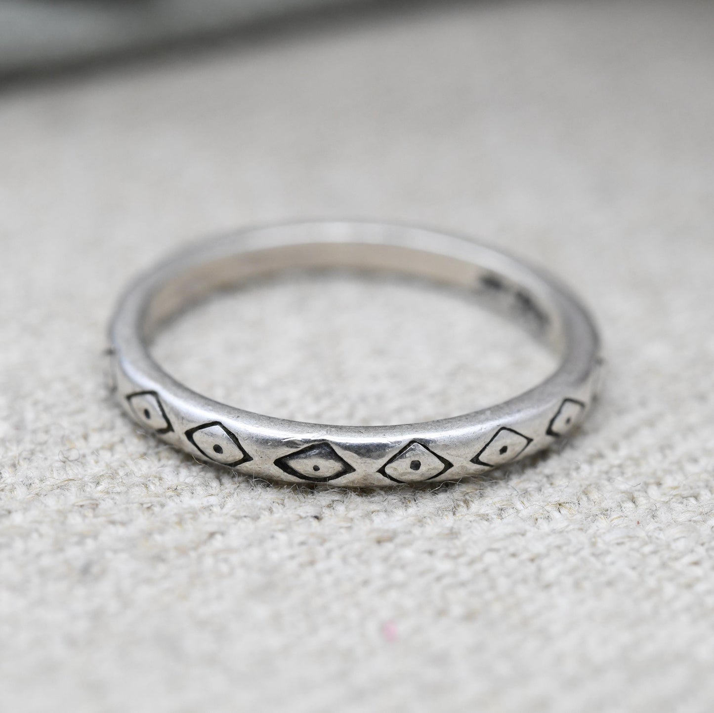 Carolyn Pollack Sterling Silver Ring - New Mexico Southwestern Design Old Carlisle Albuquerque | UK Size - R US Size - 8 3/4