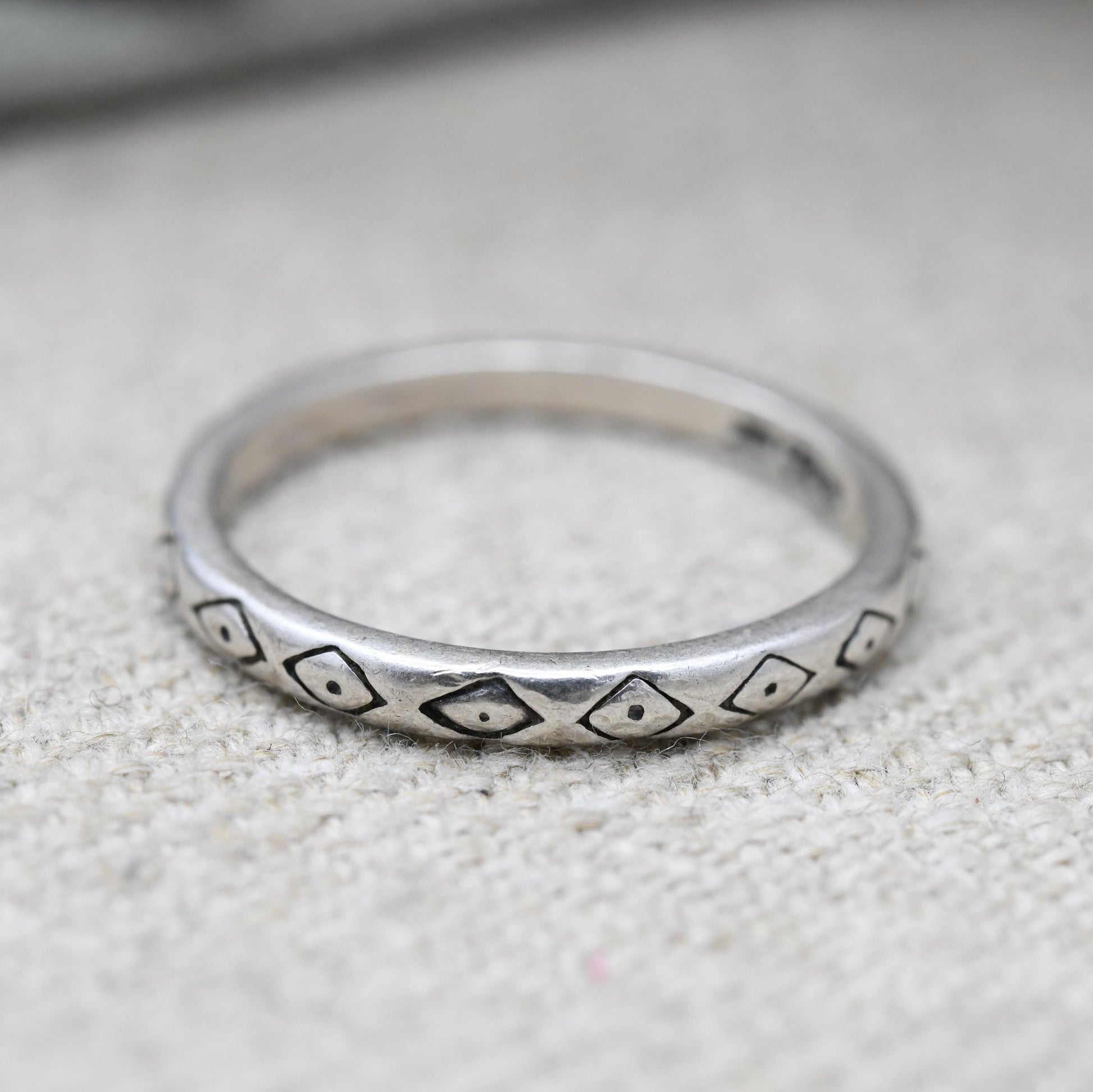 Carolyn Pollack Sterling Silver Ring - New Mexico Southwestern Design Old Carlisle Albuquerque | UK Size - R US Size - 8 3/4