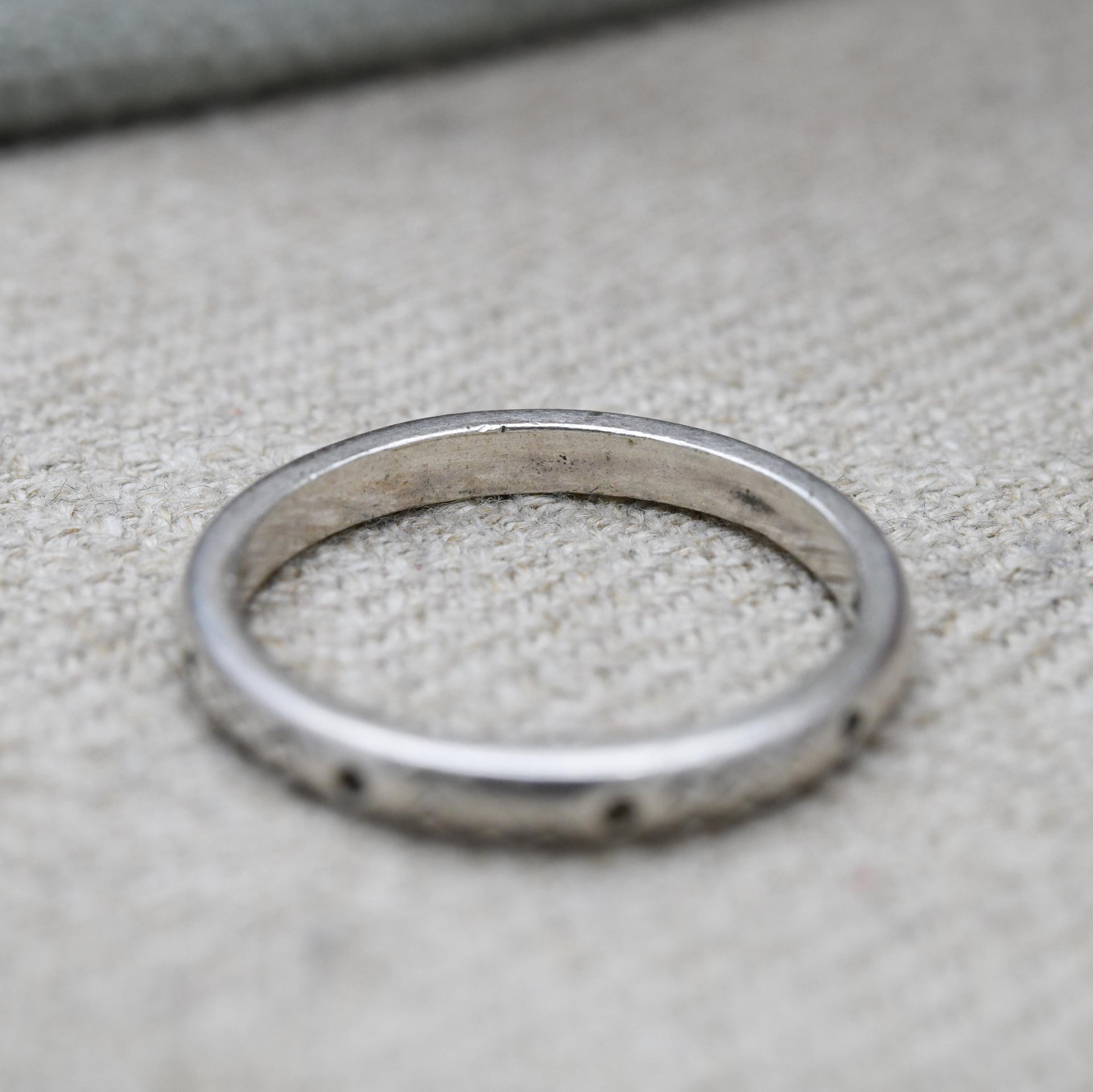 Carolyn Pollack Sterling Silver Band Ring - New Mexico Southwestern Design Old Carlisle Albuquerque | UK Size - R US Size - 8 3/4