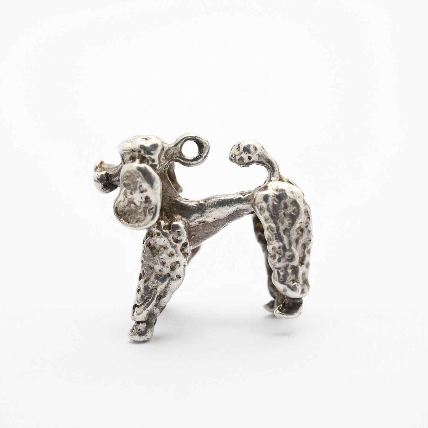 Vintage Sterling Silver Poodle Charm Pendant - | Dog Charm | Gift for Charm Bracelet