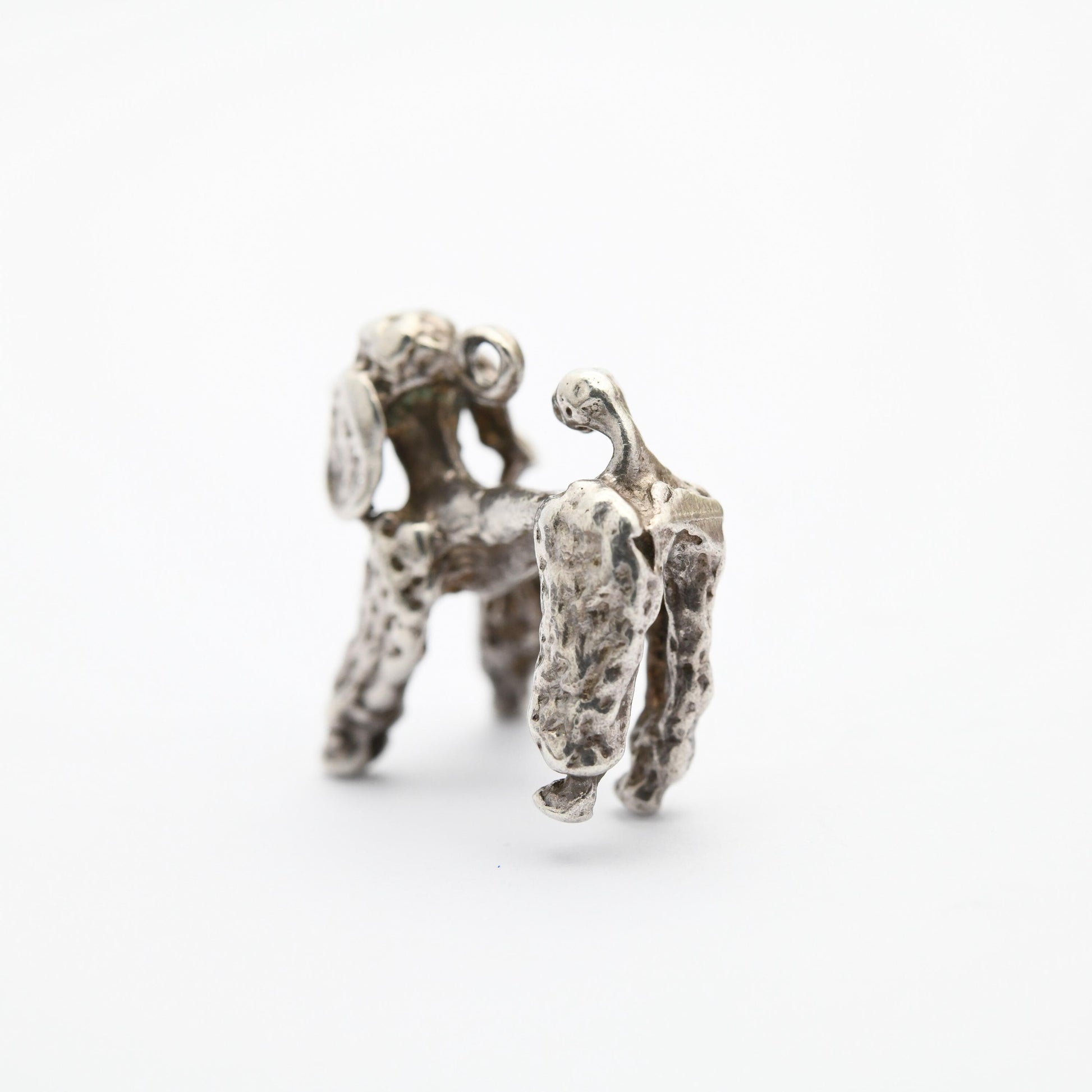 Vintage Sterling Silver Poodle Charm Pendant - | Dog Charm | Gift for Charm Bracelet