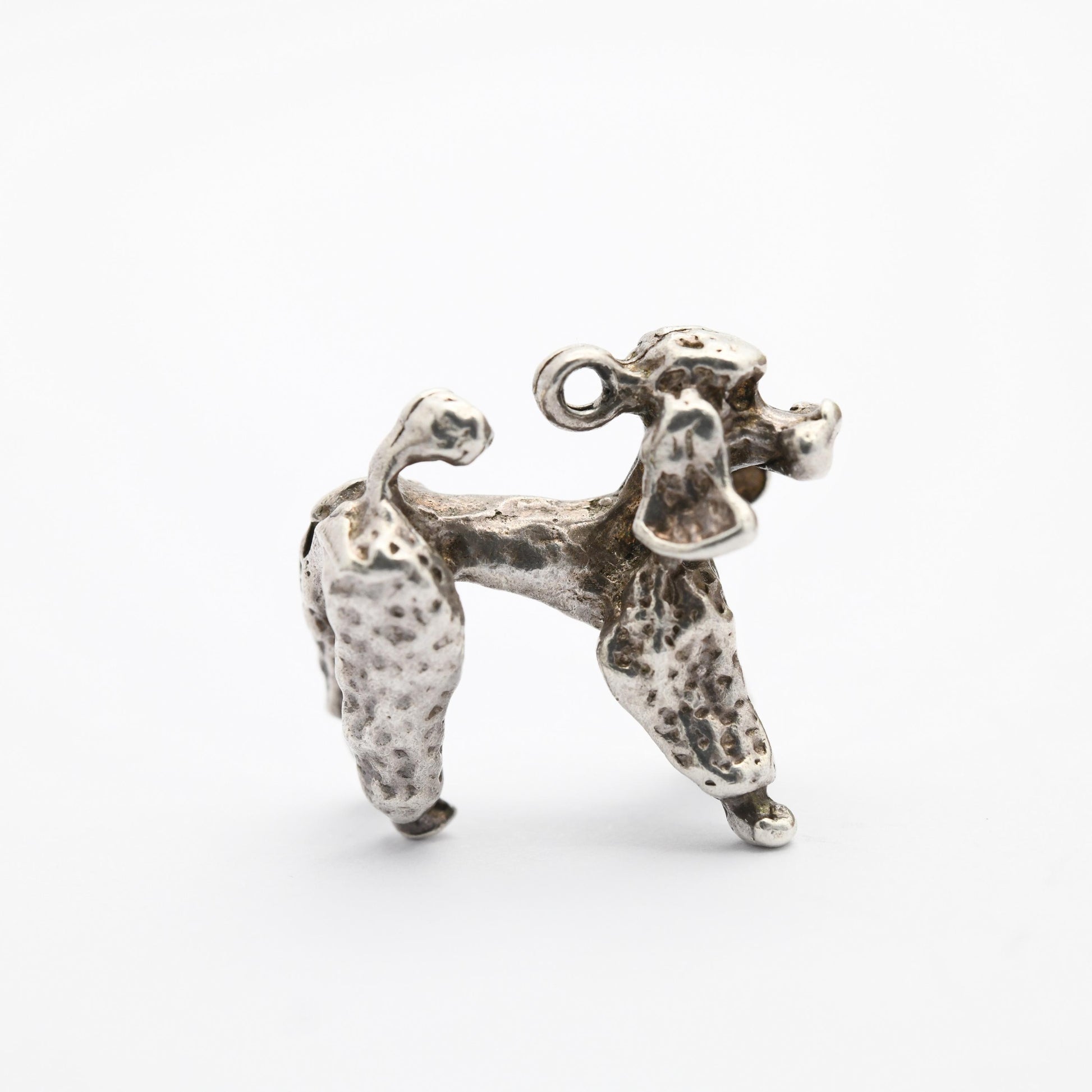 Vintage Sterling Silver Poodle Charm Pendant - | Dog Charm | Gift for Charm Bracelet