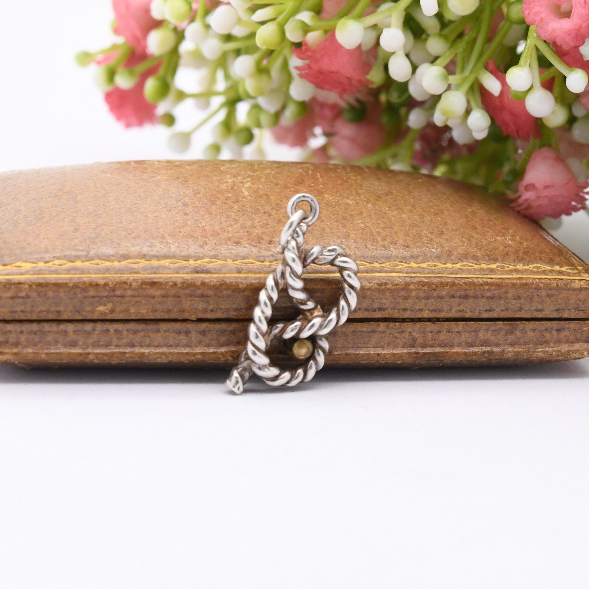 Vintage Sterling Silver Rope Knot Pendant Charm - Naval Knot | Maritime Charm | Charm Pendant for Charm Necklace