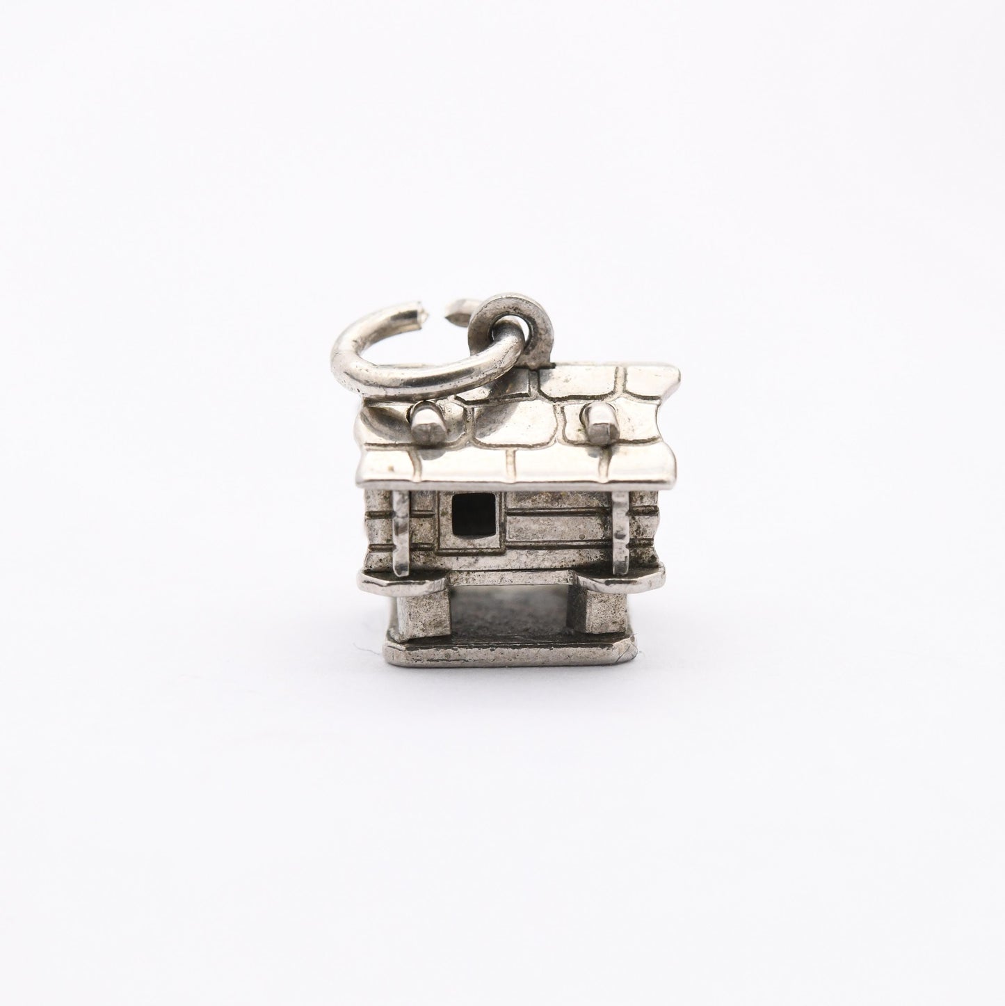 Vintage 800 Silver Swiss Chalet Charm Pendant - Alps | Skiing Chalet | German House | Stilts | Gift for Charm Bracelet