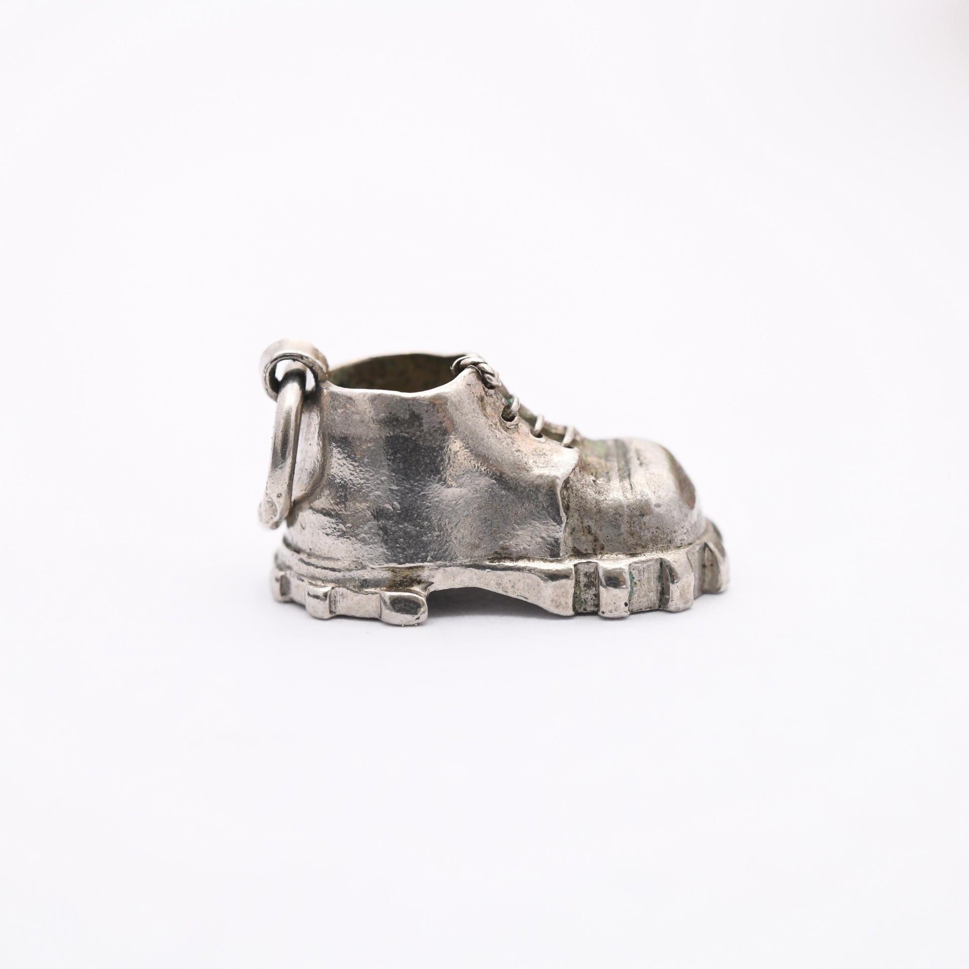 Vintage Sterling Silver Hiking Boot Charm Pendant - Walking Shoe | Boot | Gift for Charm Bracelet