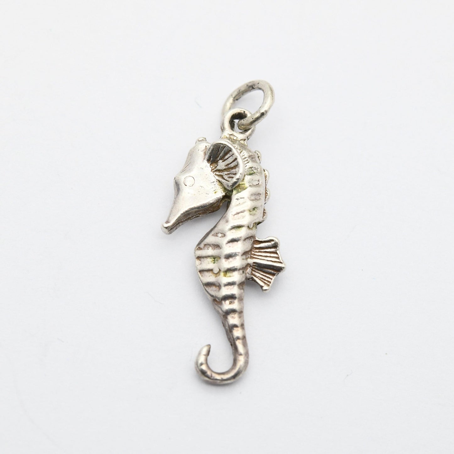 Sterling Silver Seahorse Charm Pendant - Cute Sea Creature Pendant | Gift for Charm Bracelet Necklace Stack