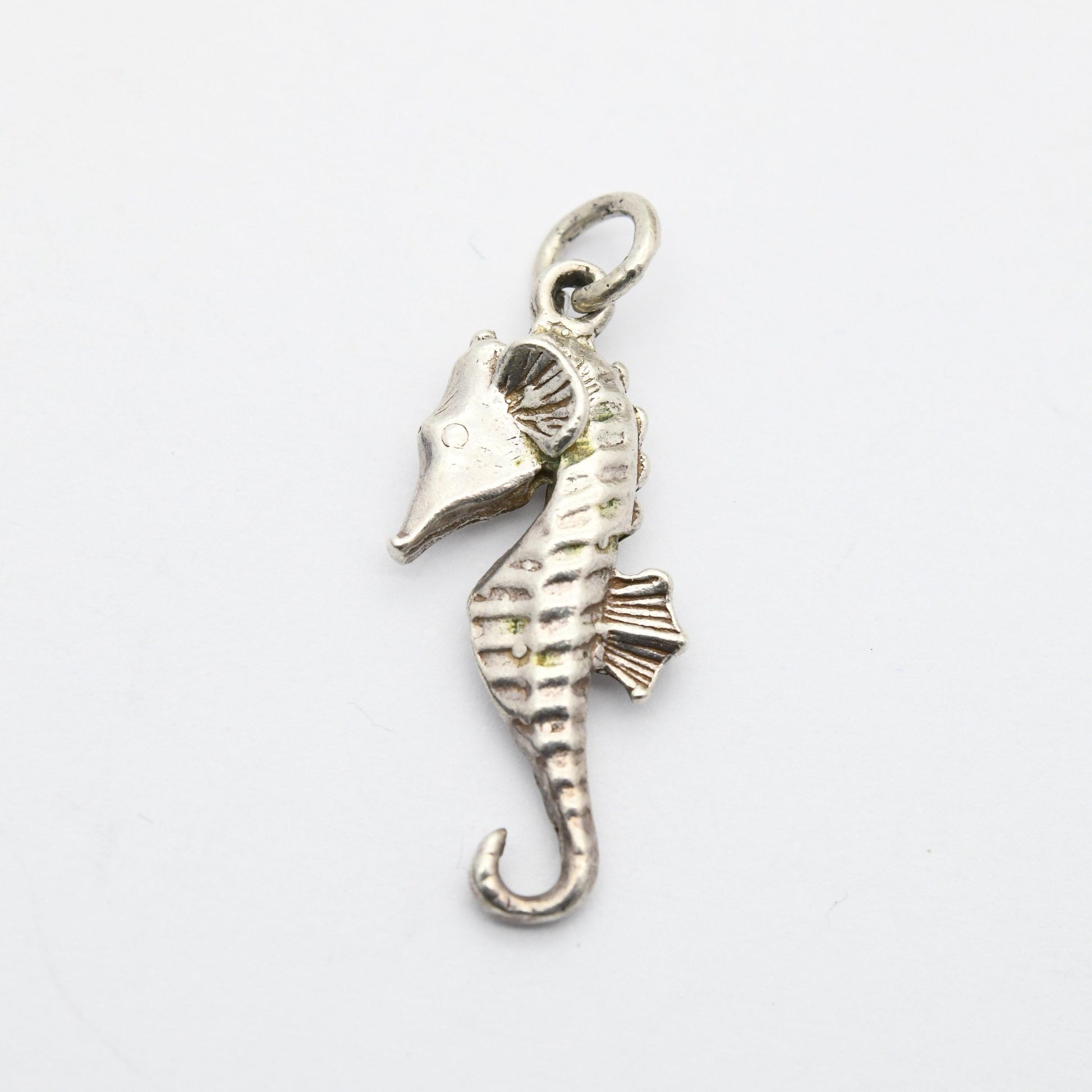 Sterling Silver Seahorse Charm Pendant - Cute Sea Creature Pendant | Gift for Charm Bracelet Necklace Stack