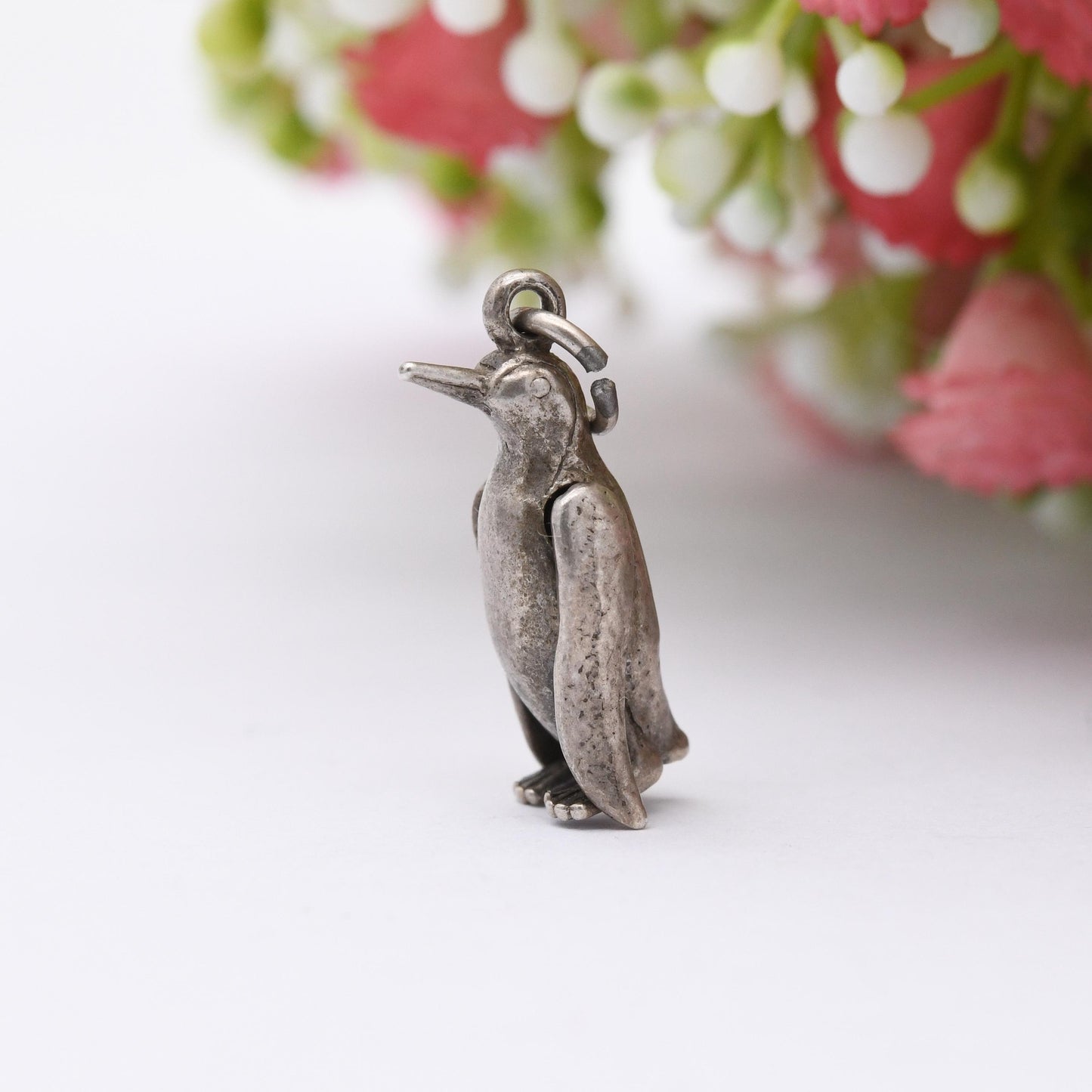 Vintage Sterling Silver Penguin Charm Pendant - Antarctic | South Pole | Emperor Penguin | Gift for Charm Bracelet