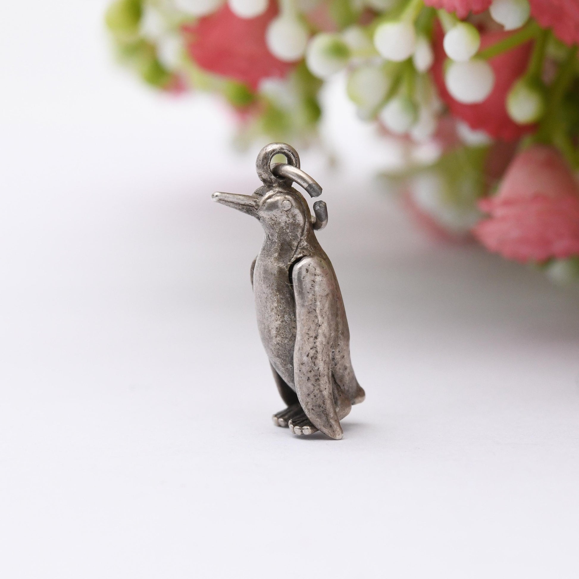 Vintage Sterling Silver Penguin Charm Pendant - Antarctic | South Pole | Emperor Penguin | Gift for Charm Bracelet