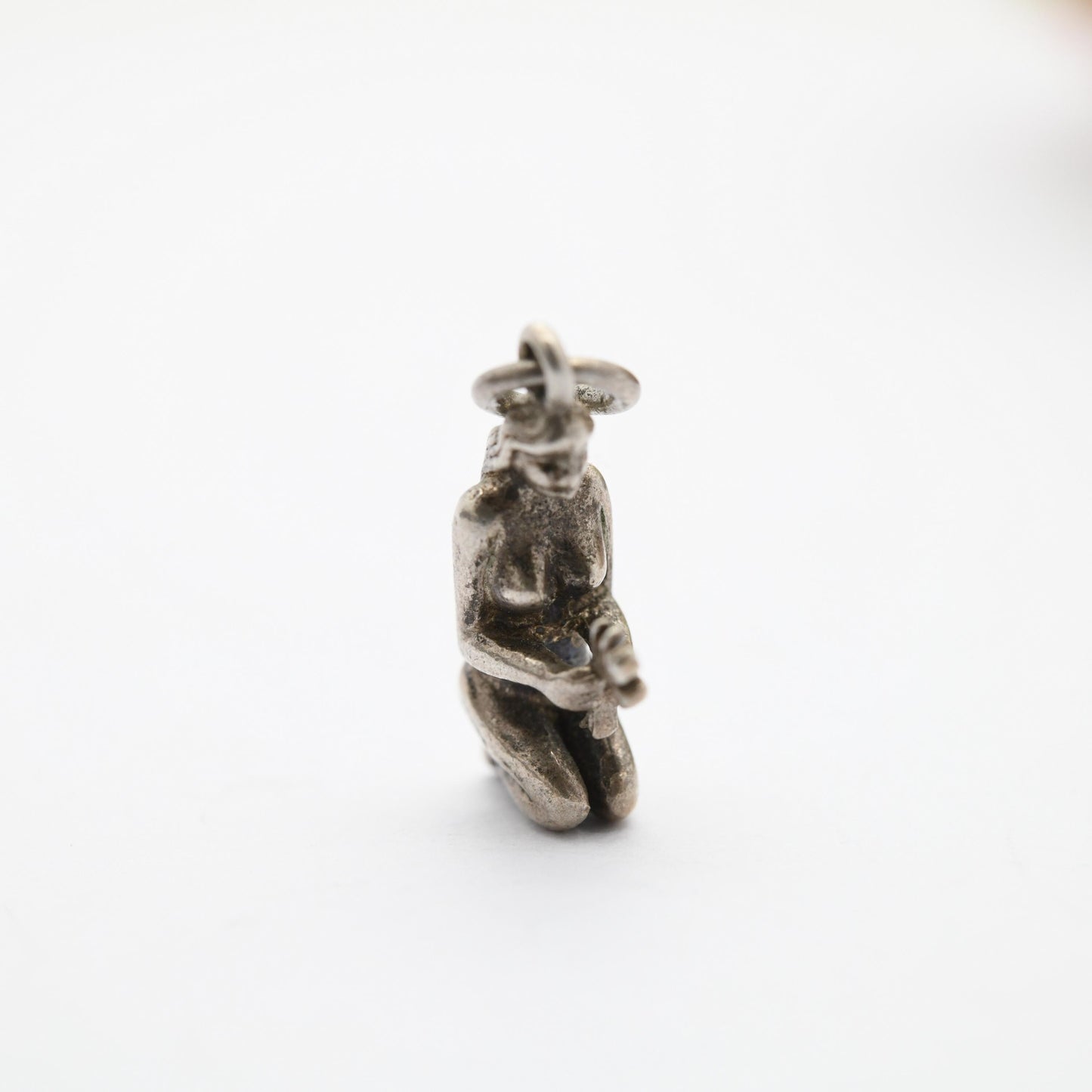 Vintage Sterling Silver Goddess Ceres Demeter Charm Pendant - Goddess of the Harvest, Fertility, and the Earth | Gift for Charm Bracelet