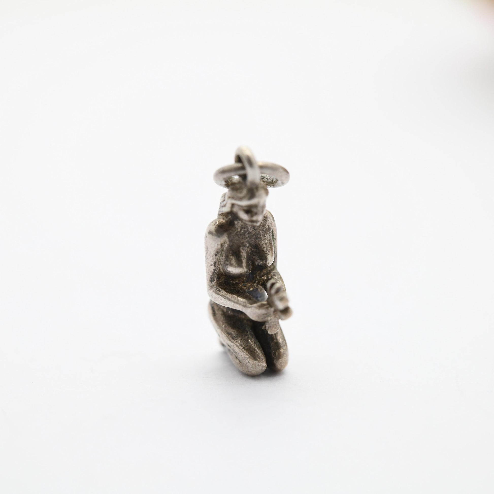 Vintage Sterling Silver Goddess Ceres Demeter Charm Pendant - Goddess of the Harvest, Fertility, and the Earth | Gift for Charm Bracelet