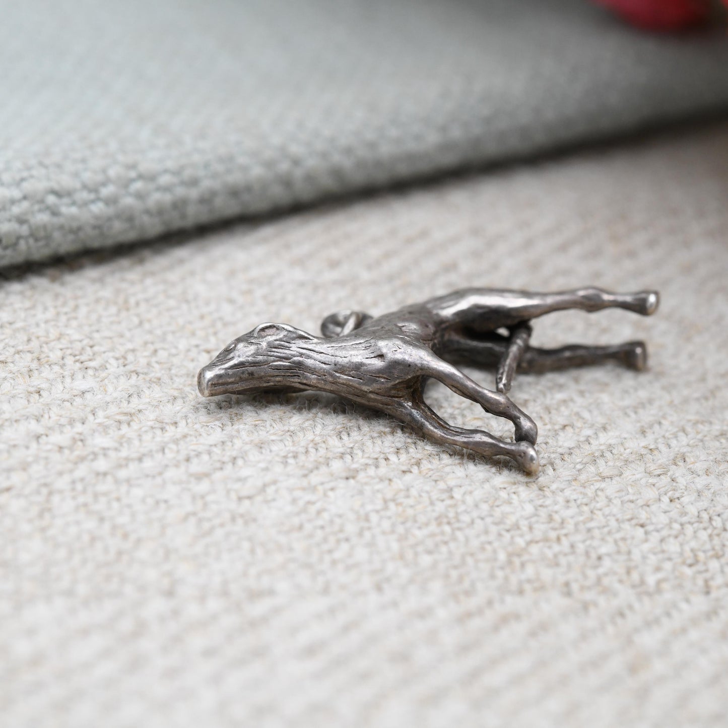 Vintage Sterling Silver Whippet Greyhound Charm Pendant - Dog Charm | Gift for Charm Bracelet