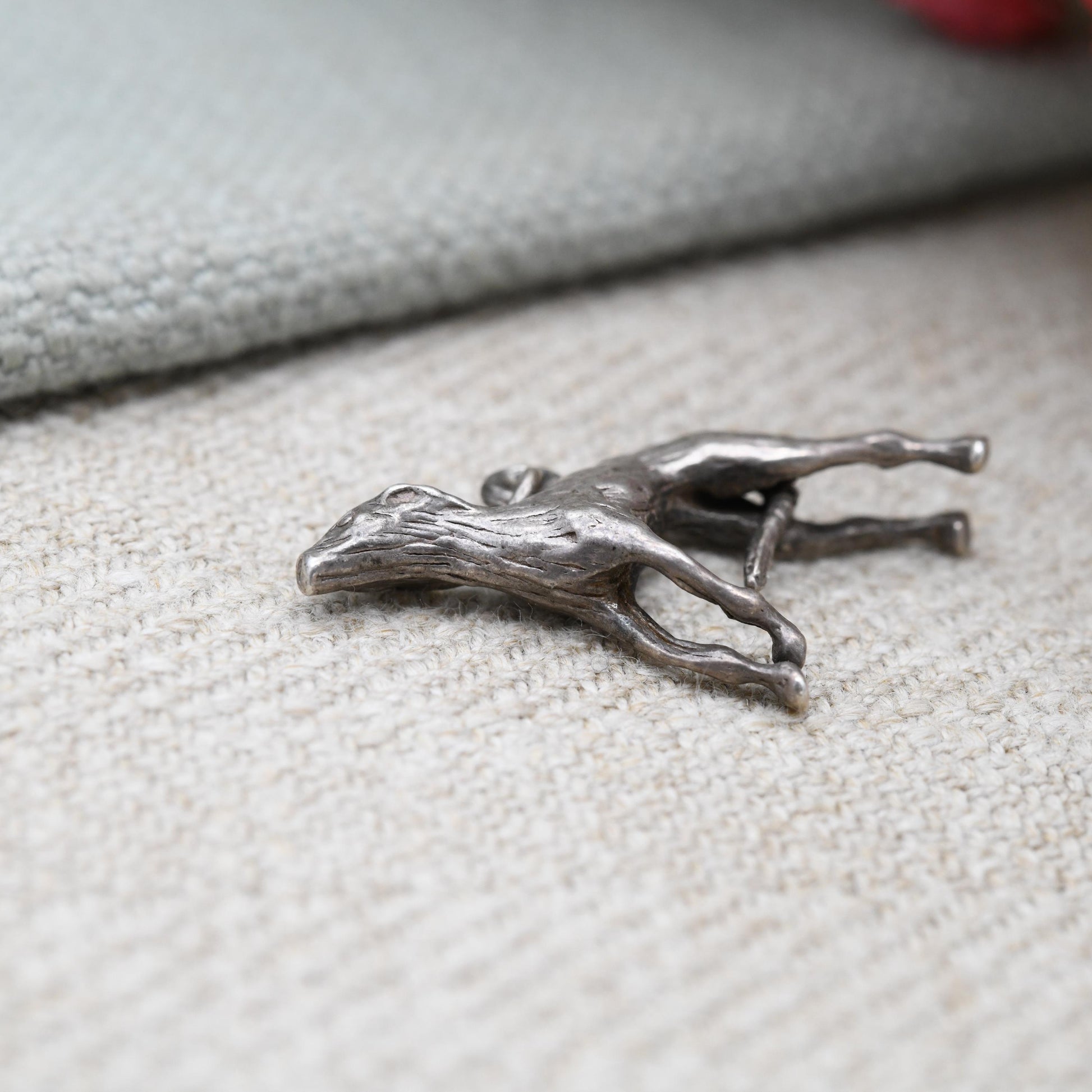 Vintage Sterling Silver Whippet Greyhound Charm Pendant - Dog Charm | Gift for Charm Bracelet