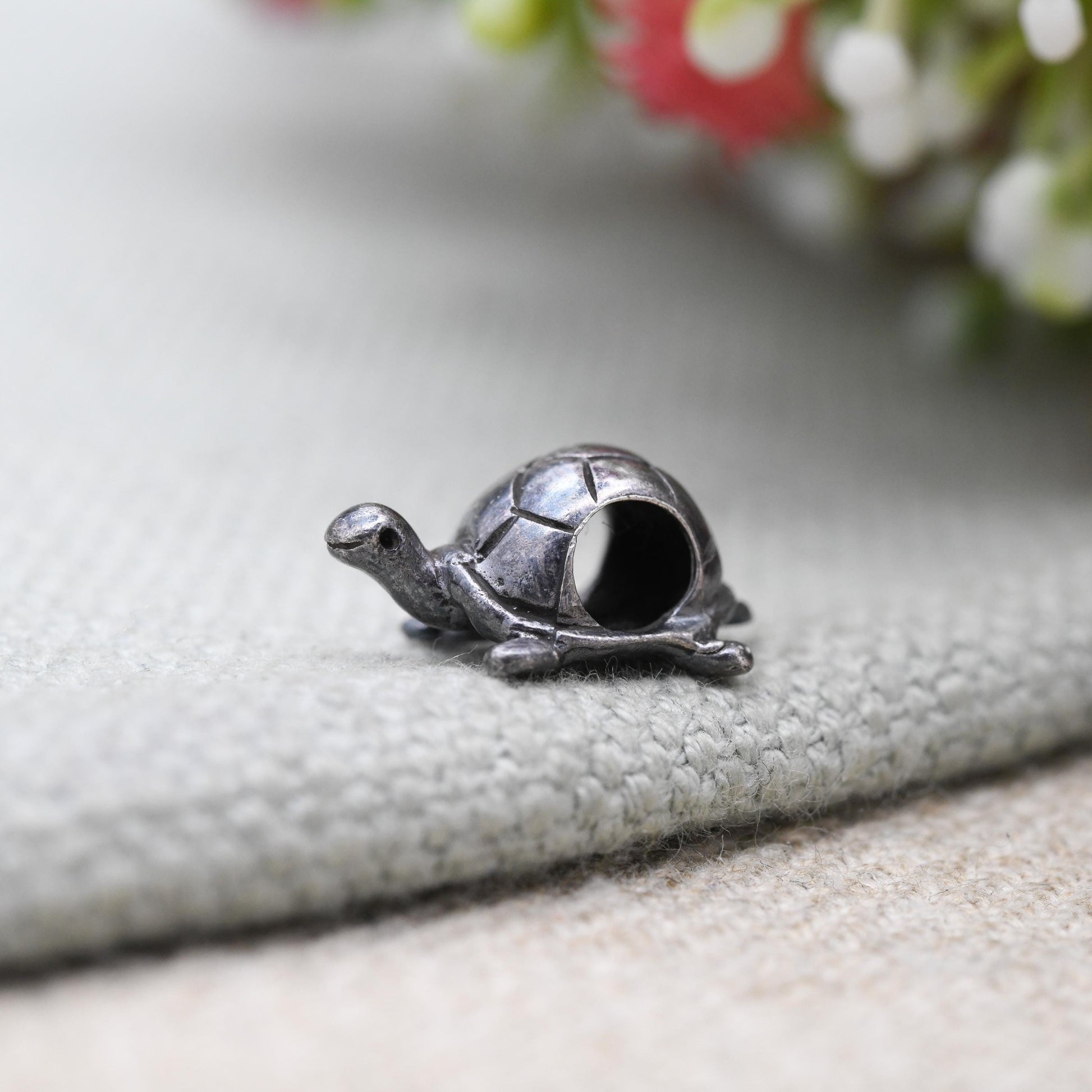Vintage Sterling Silver Charm Company Little Turtle Charm Pendant - Cute | Animal | Gift for Charm Bracelet