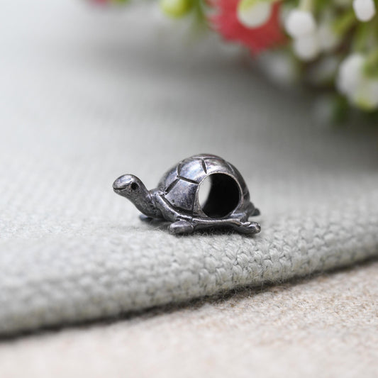 Vintage Sterling Silver Charm Company Little Turtle Charm Pendant - Cute | Animal | Gift for Charm Bracelet