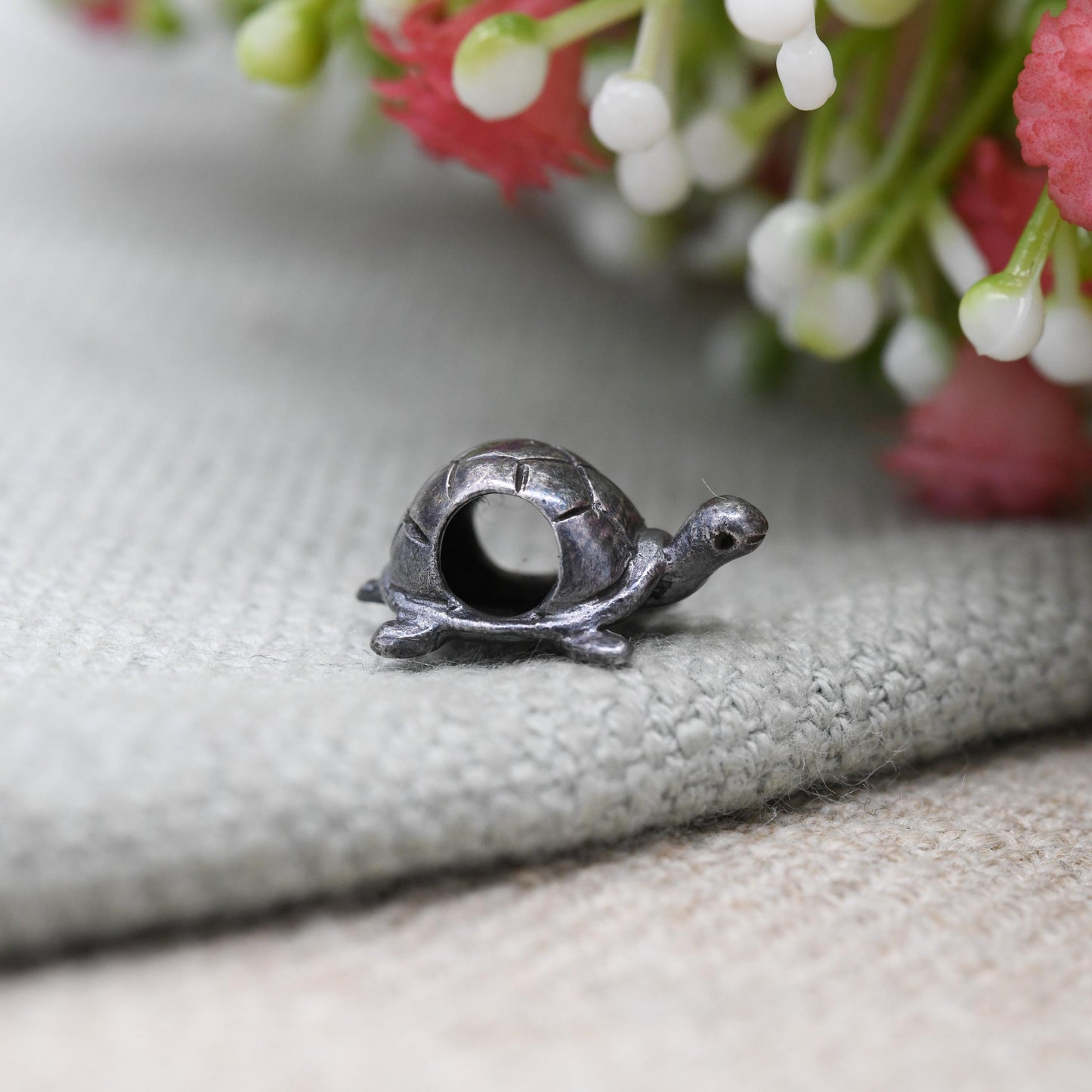 Vintage Sterling Silver Charm Company Little Turtle Charm Pendant - Cute | Animal | Gift for Charm Bracelet