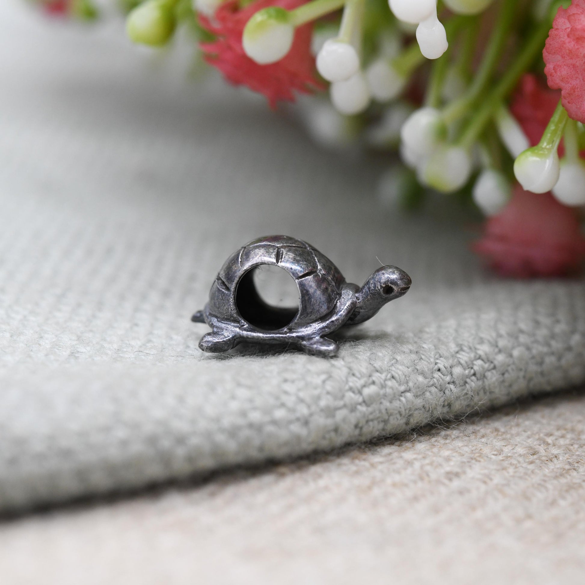 Vintage Sterling Silver Charm Company Little Turtle Charm Pendant - Cute | Animal | Gift for Charm Bracelet