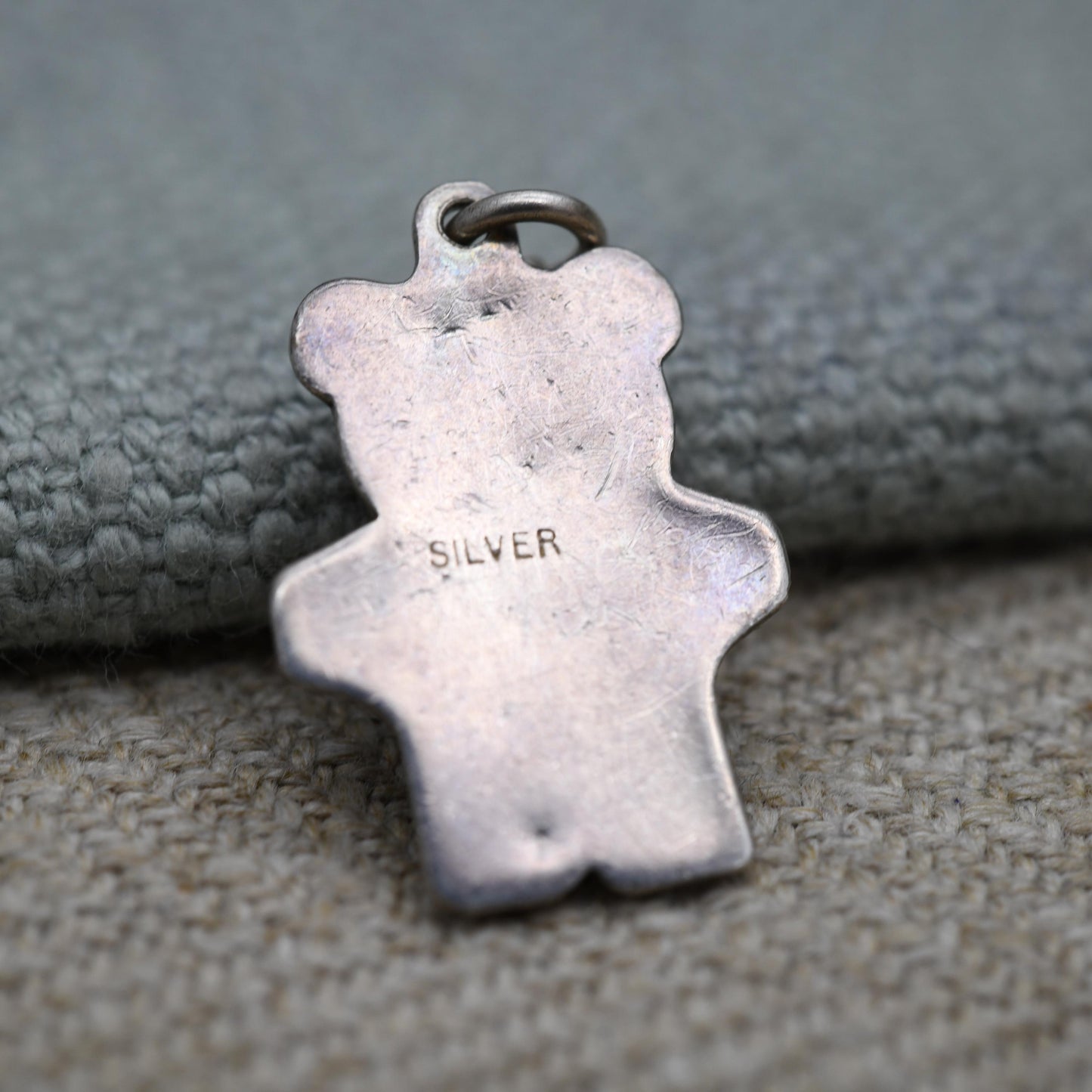 Vintage Sterling Silver Teddy Bear Charm Pendant - Cute | Animal | Love | Gift for Charm Bracelet