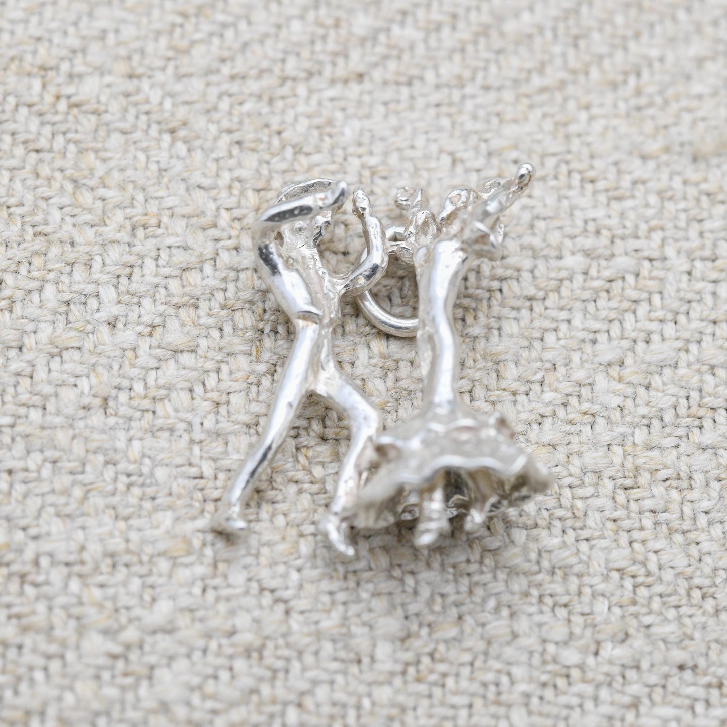 Vintage Sterling Silver Dancers Charm Pendant - Latin Dance | Spanish Dancing Couple | Gift for Charm Bracelet