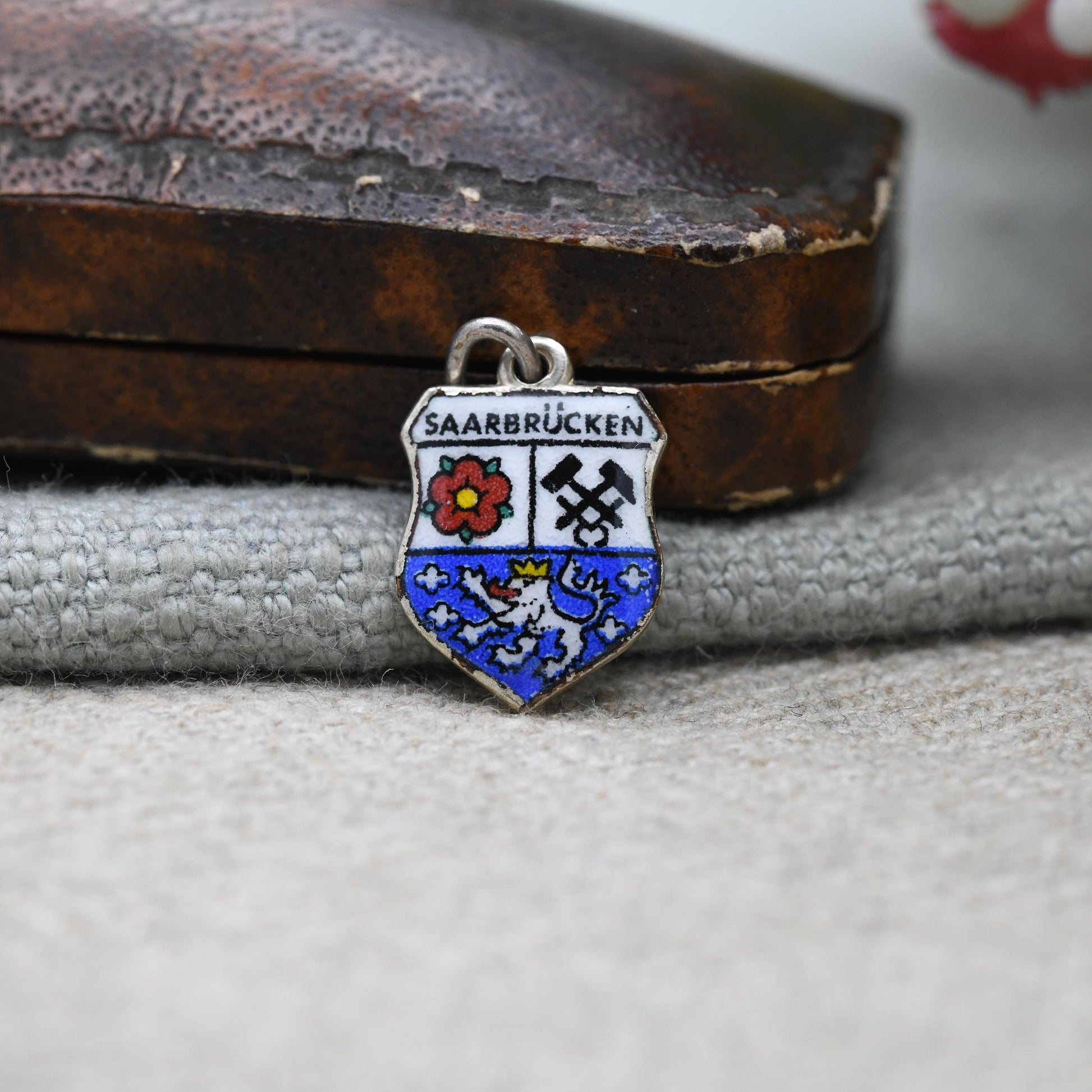 Vintage Silver Saarbrucken Charm Pendant - German Charm | Germany | Souvenir Gift for Charm Bracelet