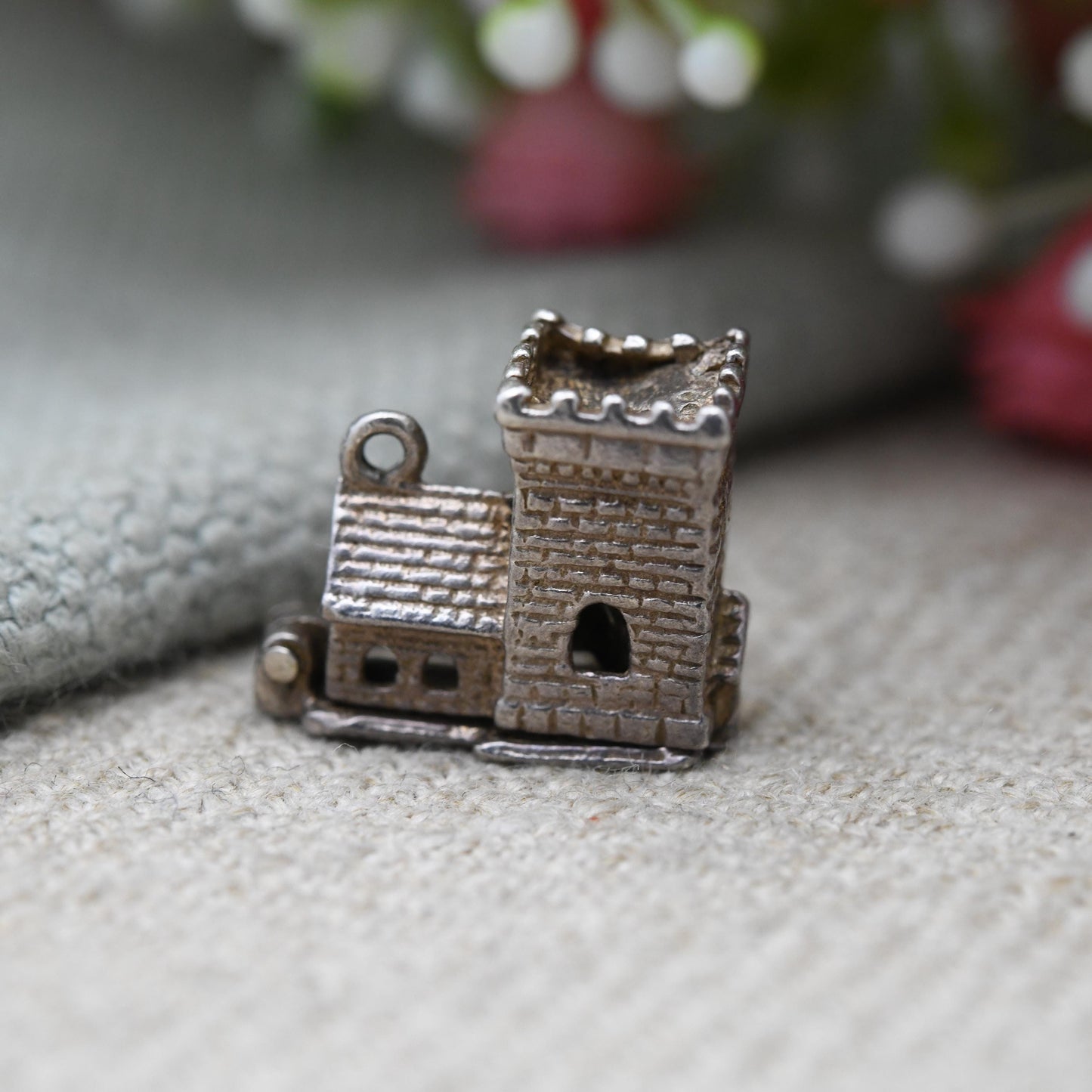 Vintage Sterling Silver Opening Church Wedding Charm Pendant - Wedding Day | Bride and Groom | Alter | Gift for Charm Bracelet