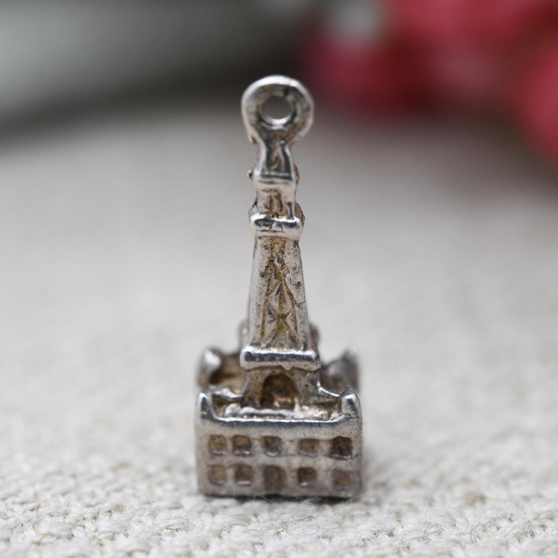 Vintage Sterling Silver Blackpool Tower Charm Pendant - Lancashire | Seaside | Beach Holiday | Souvenir Gift for Charm Bracelet