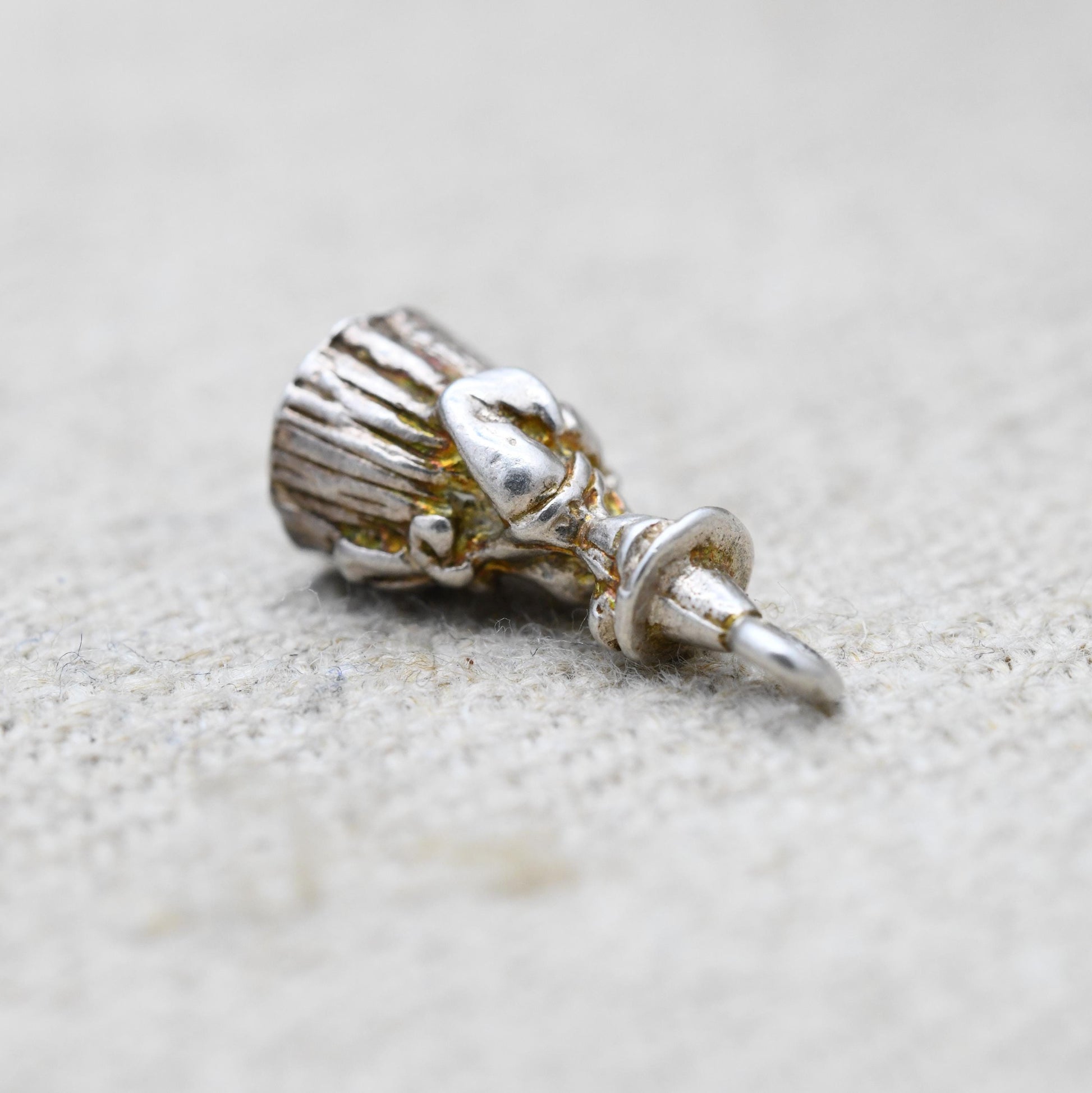 Vintage Sterling Silver Traditional Welsh Woman Charm Pendant - Het Gymreig Headgear | Gwisg Gymreig draddodiadol | Gift for Charm Bracelet