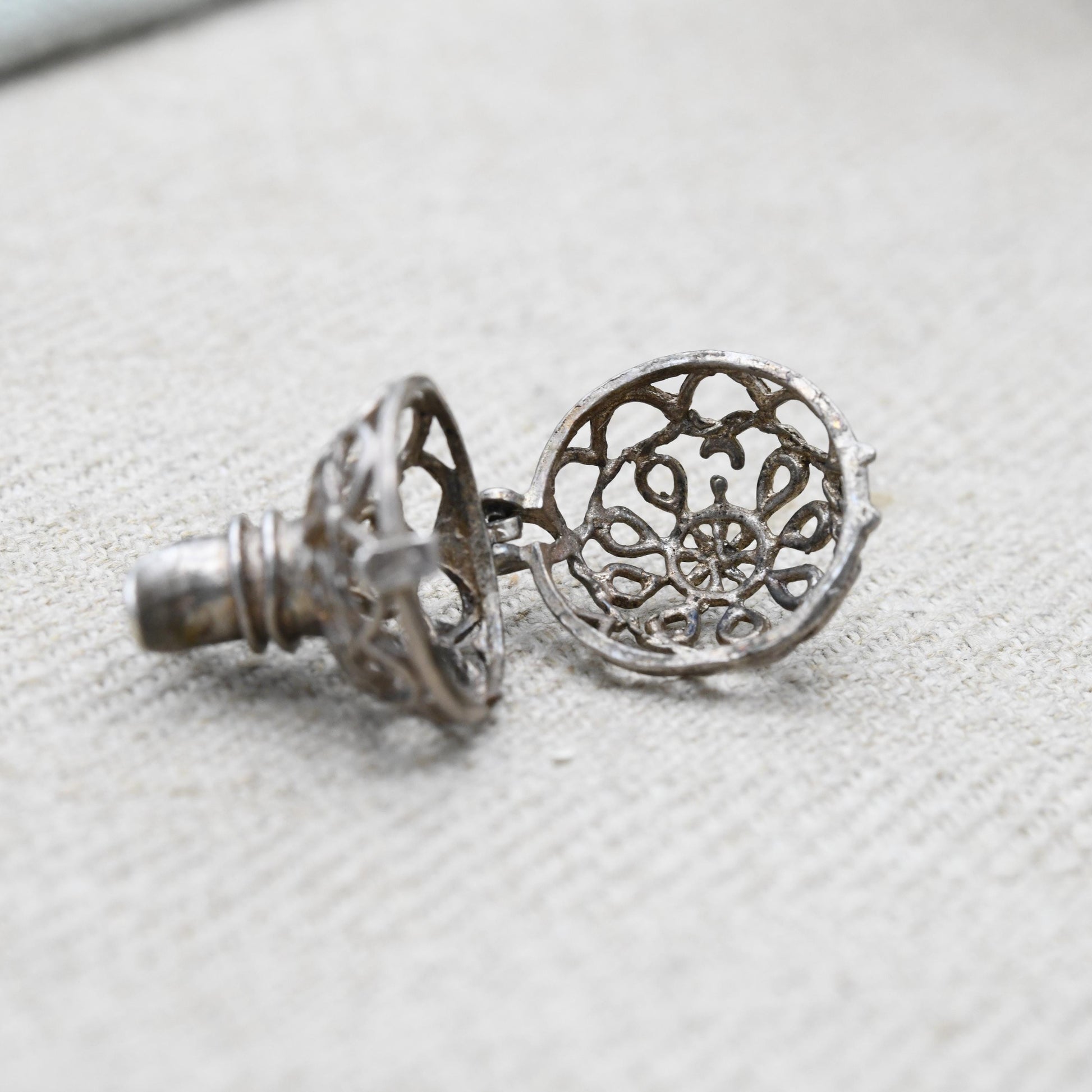Vintage Sterling Silver Opening Jug Charm Pendant - Decanter | Ornate Cut Out Design | Gift for Charm Bracelet