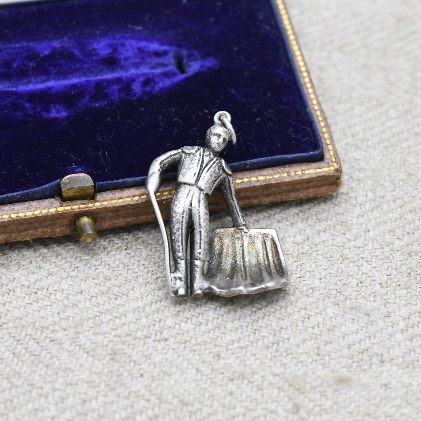 Vintage Sterling Silver Matador Charm Pendant - Spanish Bullfighting | Detailed Man | Spain Souvenir | Gift for Charm Bracelet