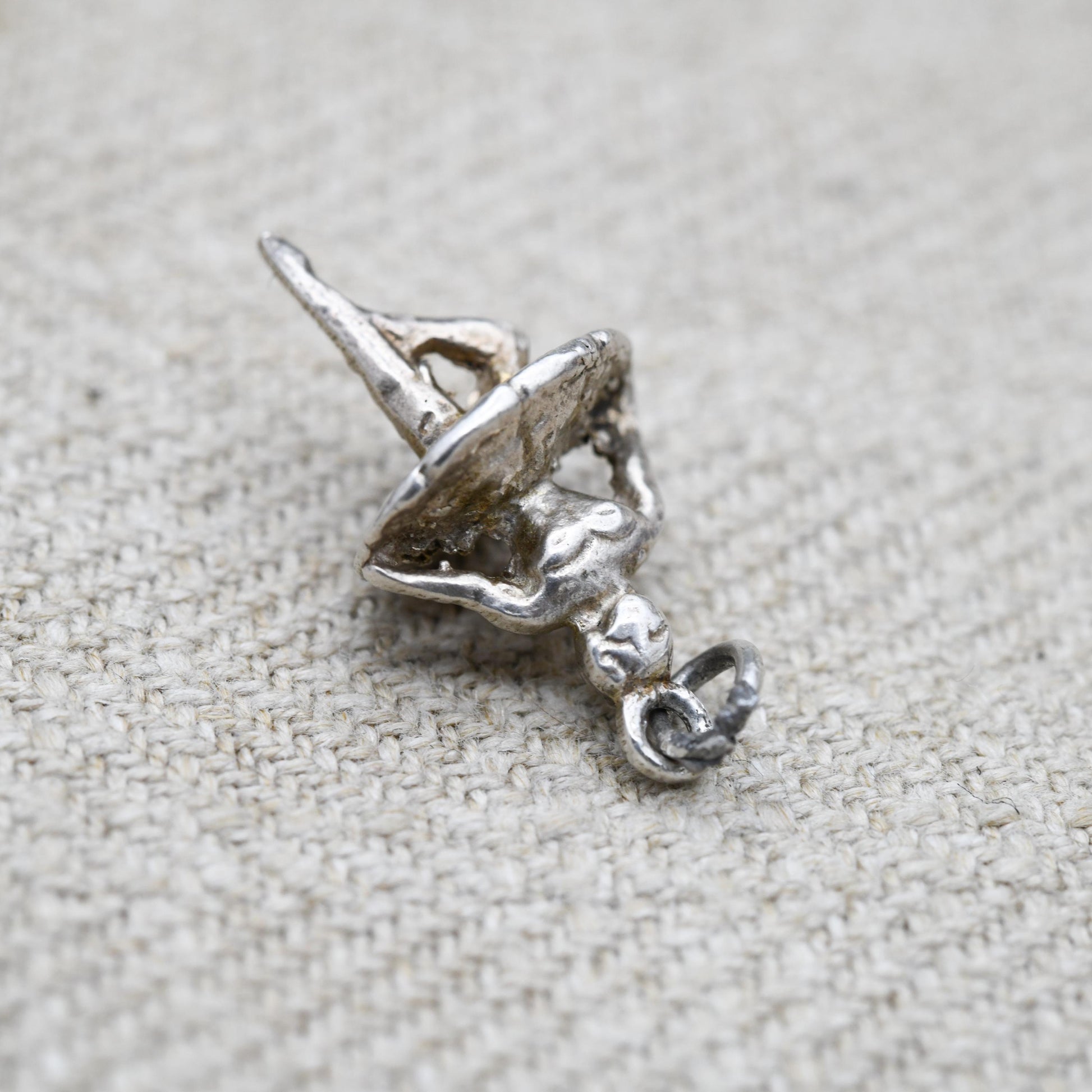 Vintage Sterling Silver Ballet Dancer Pendant - Dancing Girl | Ballerina | Gift for Charm Bracelet