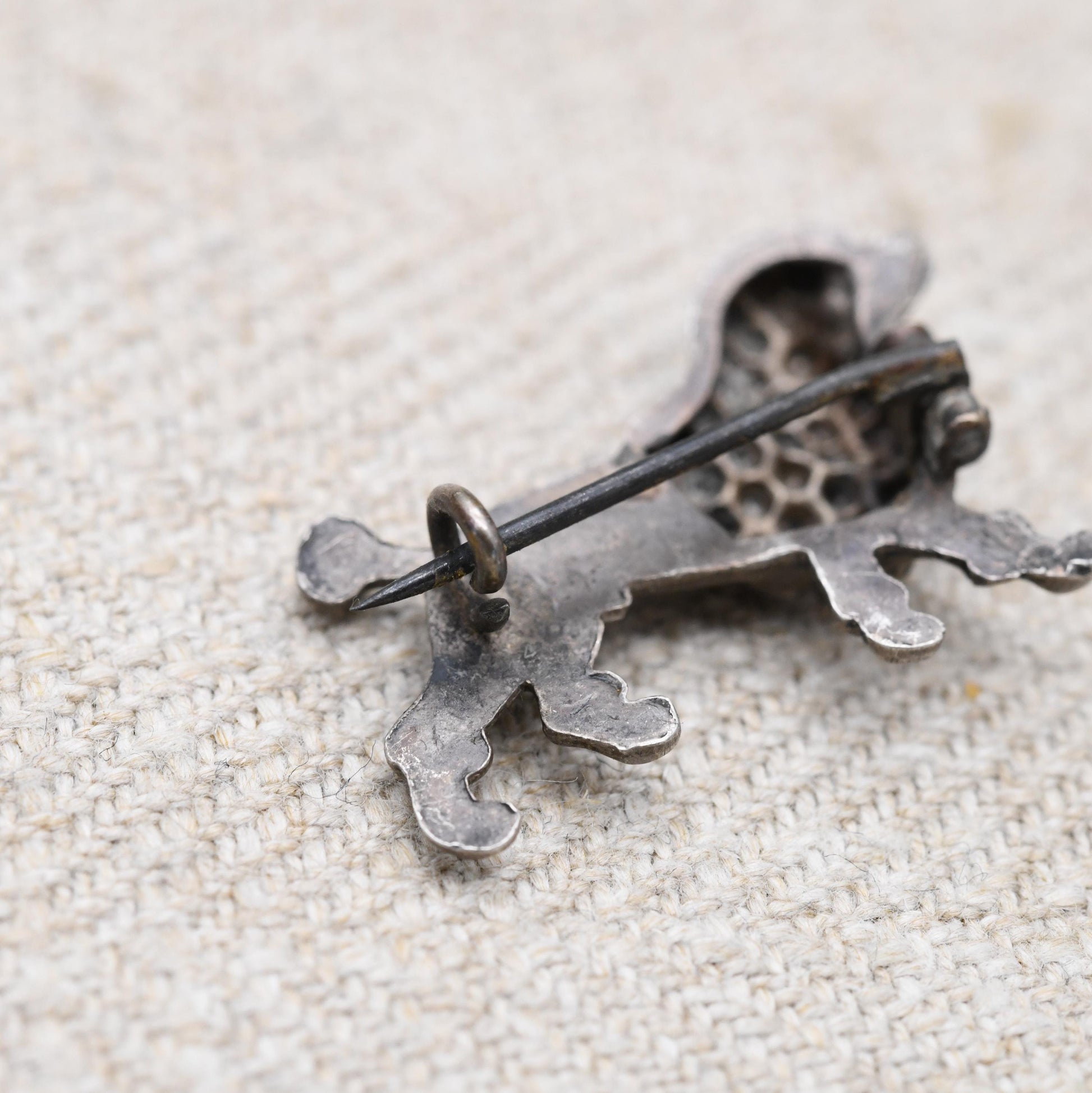 Antique Sterling Silver Victorian French Poodle Dog Brooch - Highly Detailed Dog | Dog Pin | Anniversary Birthday Gift for Her