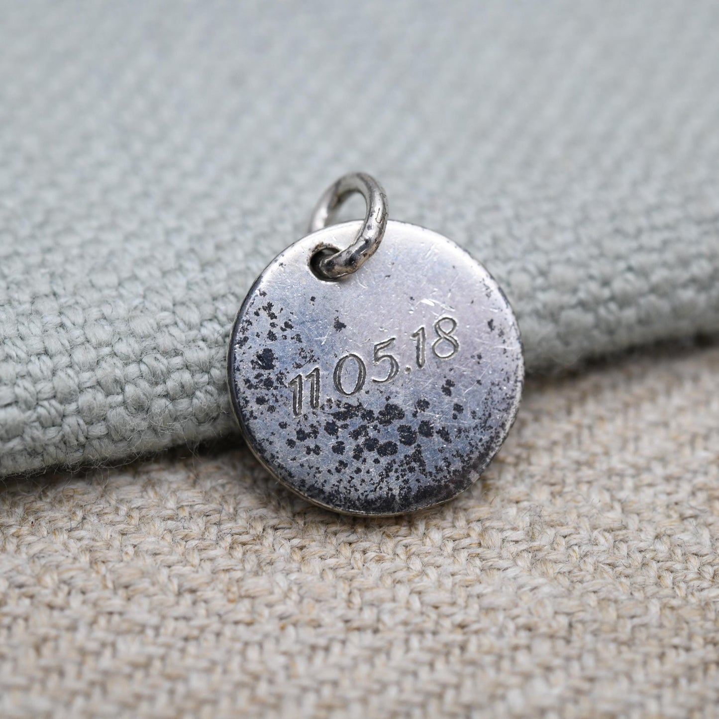 Thomas Sabo Sterling Silver Heart Charm Pendant with Engraved Date