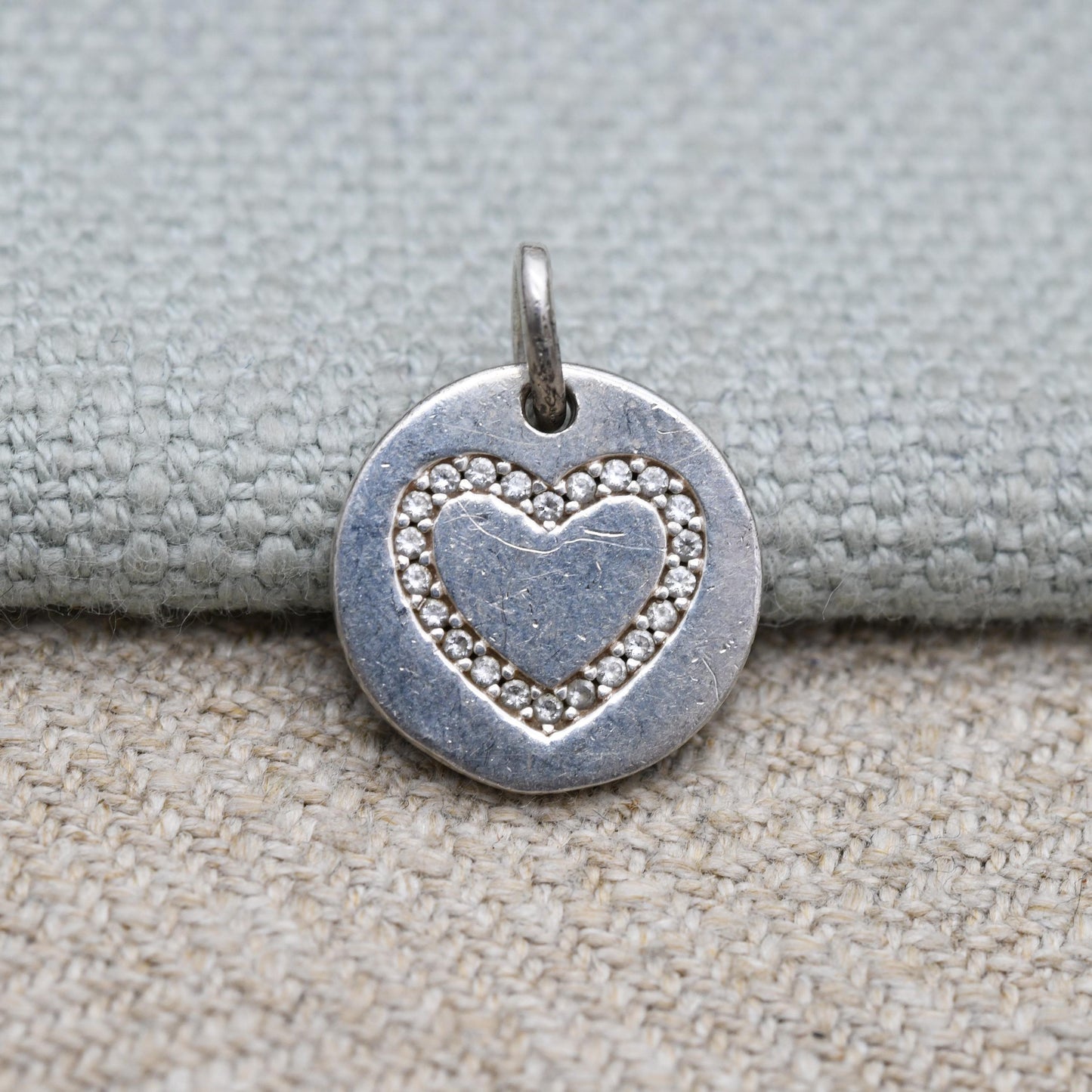 Thomas Sabo Sterling Silver Heart Charm Pendant with Engraved Date