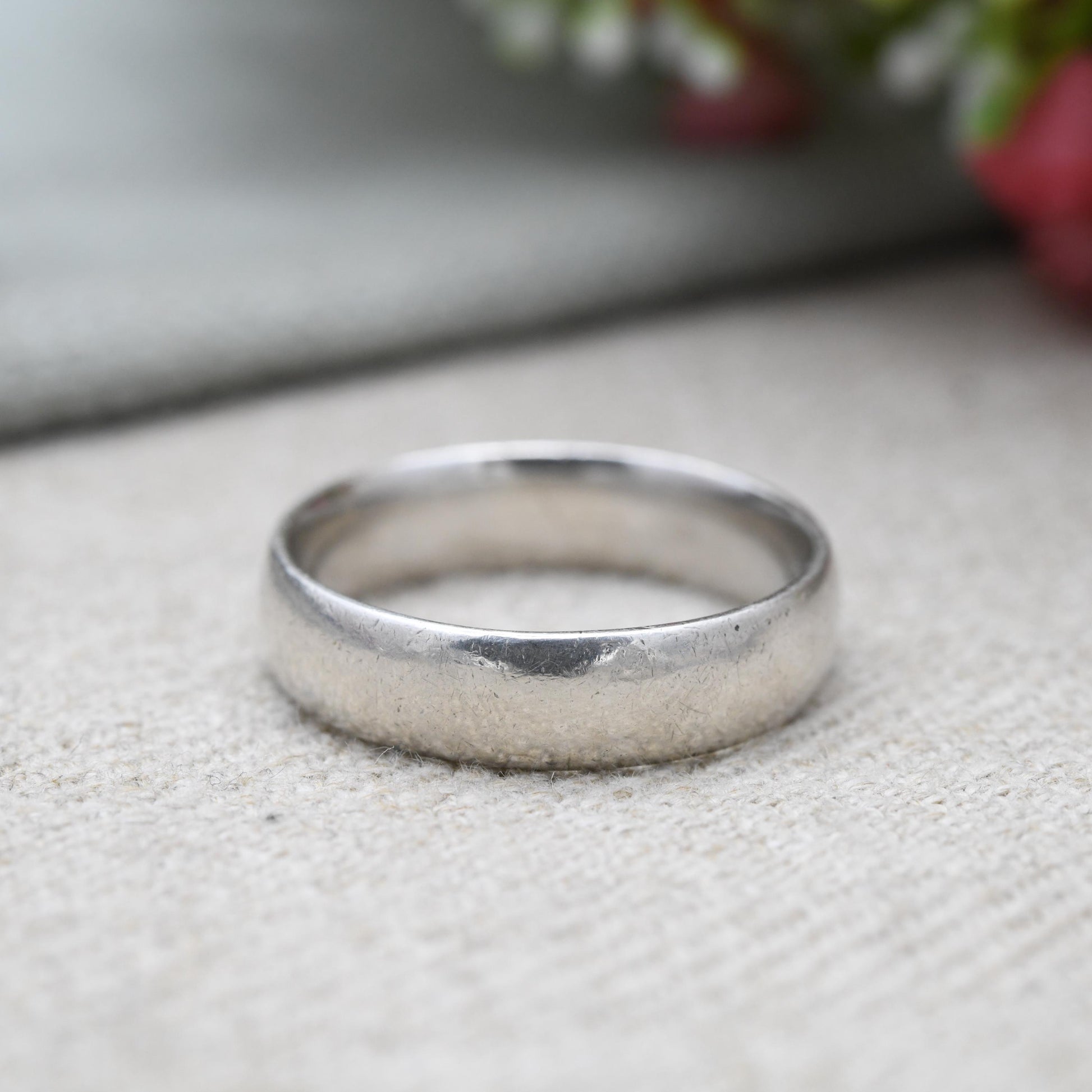 Vintage Sterling Silver Band Ring - Minimalist Band | Stacking Ring | Large Unisex Ring | UK Size - X 1/2 | US Size - 12