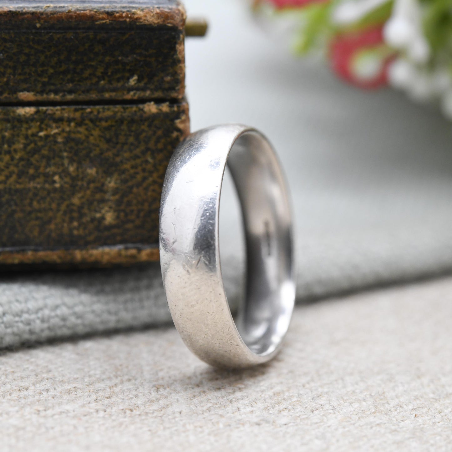 Vintage Sterling Silver Band Ring - Minimalist Band | Stacking Ring | Large Unisex Ring | UK Size - X 1/2 | US Size - 12