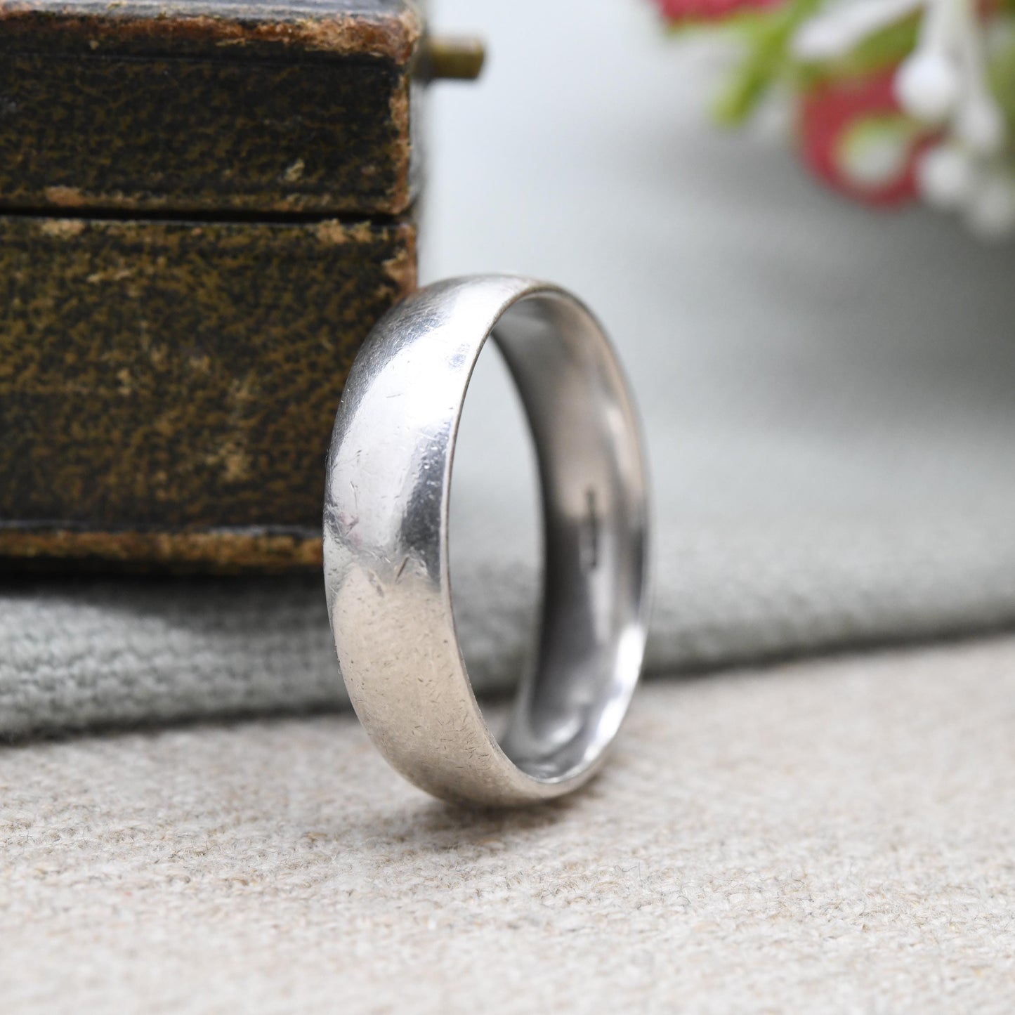 Vintage Sterling Silver Band Ring - Minimalist Band | Stacking Ring | Large Unisex Ring | UK Size - X 1/2 | US Size - 12