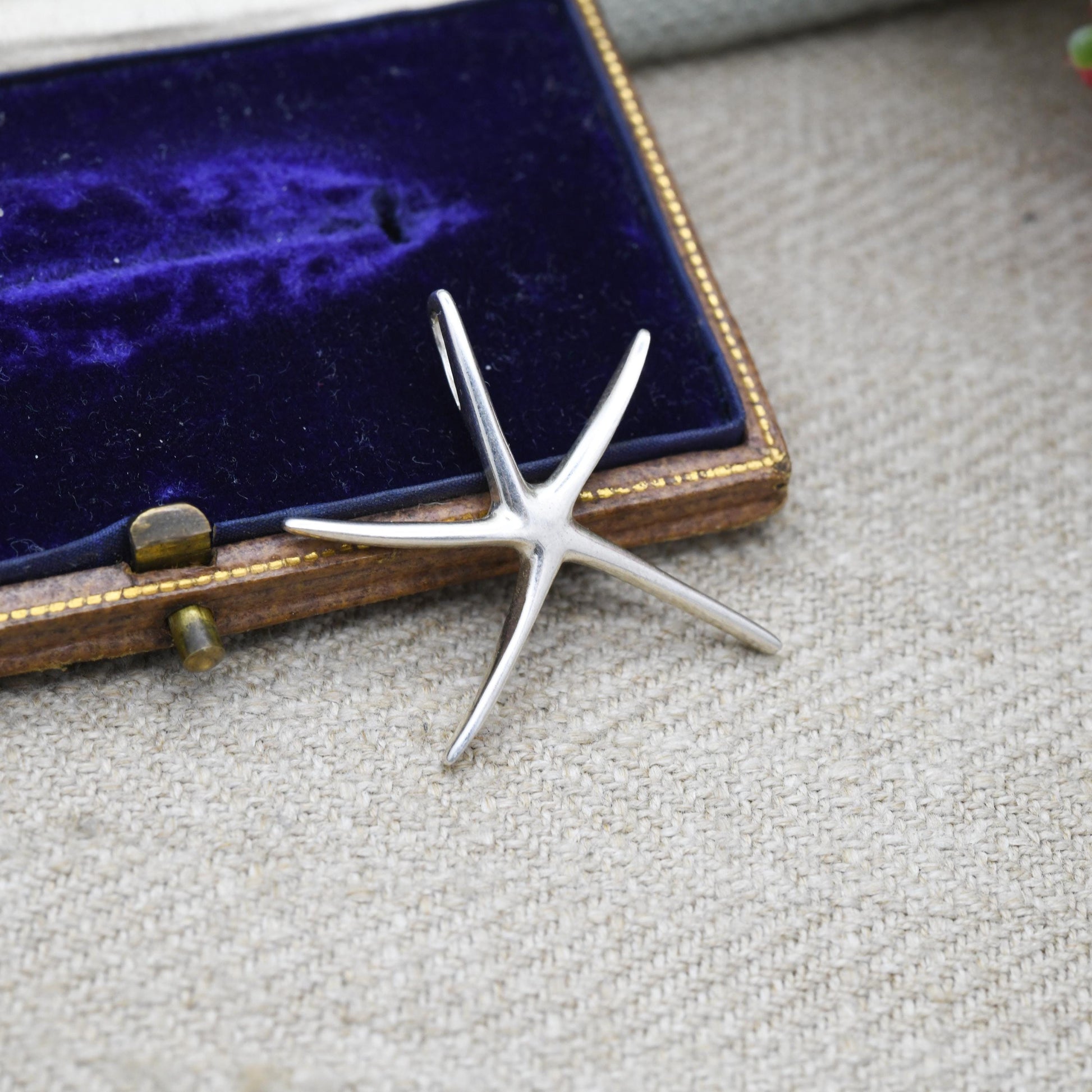 Vintage Sterling Silver Starfish Pendant - Animal Charm | Sea | Ocean | Pendant Charm Necklace Stack
