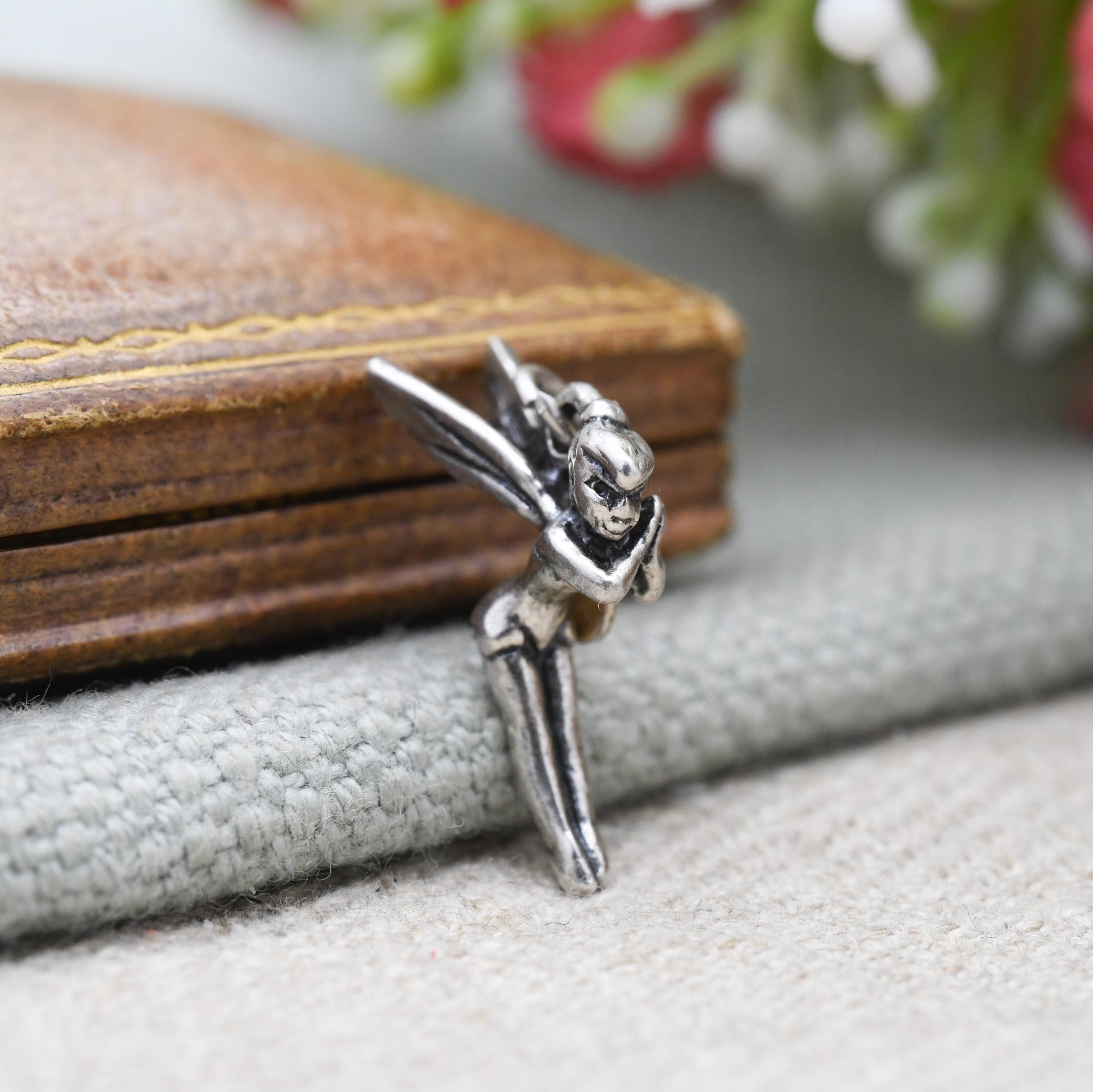 Vintage Tinker Bell Sterling Silver Charm Pendant Disneyland Paris - Official Walt Disney Productions Character Detailed | Charm Bracelet
