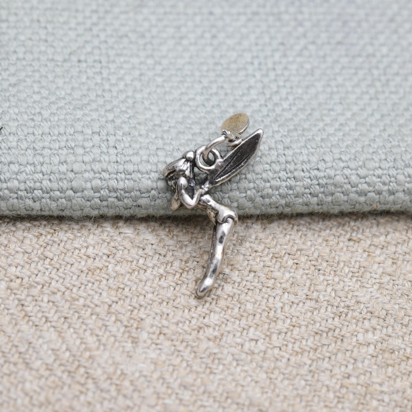 Vintage Tinker Bell Sterling Silver Charm Pendant Disneyland Paris - Official Walt Disney Productions Character Detailed | Charm Bracelet