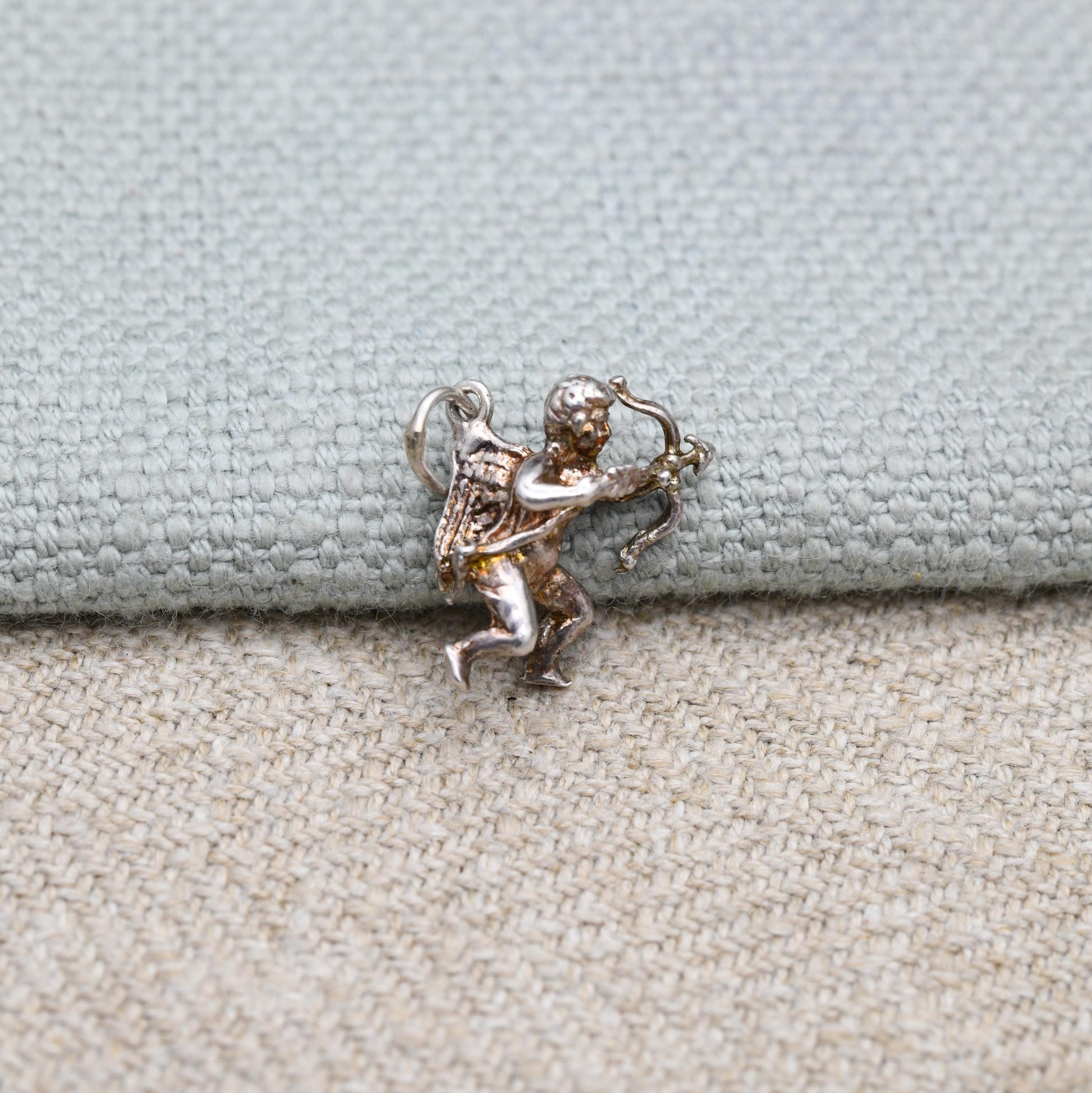 Vintage Silver Cherub Charm Pendant - Baby Angel | Love | Cupid Valentine's Gift for Charm Bracelet