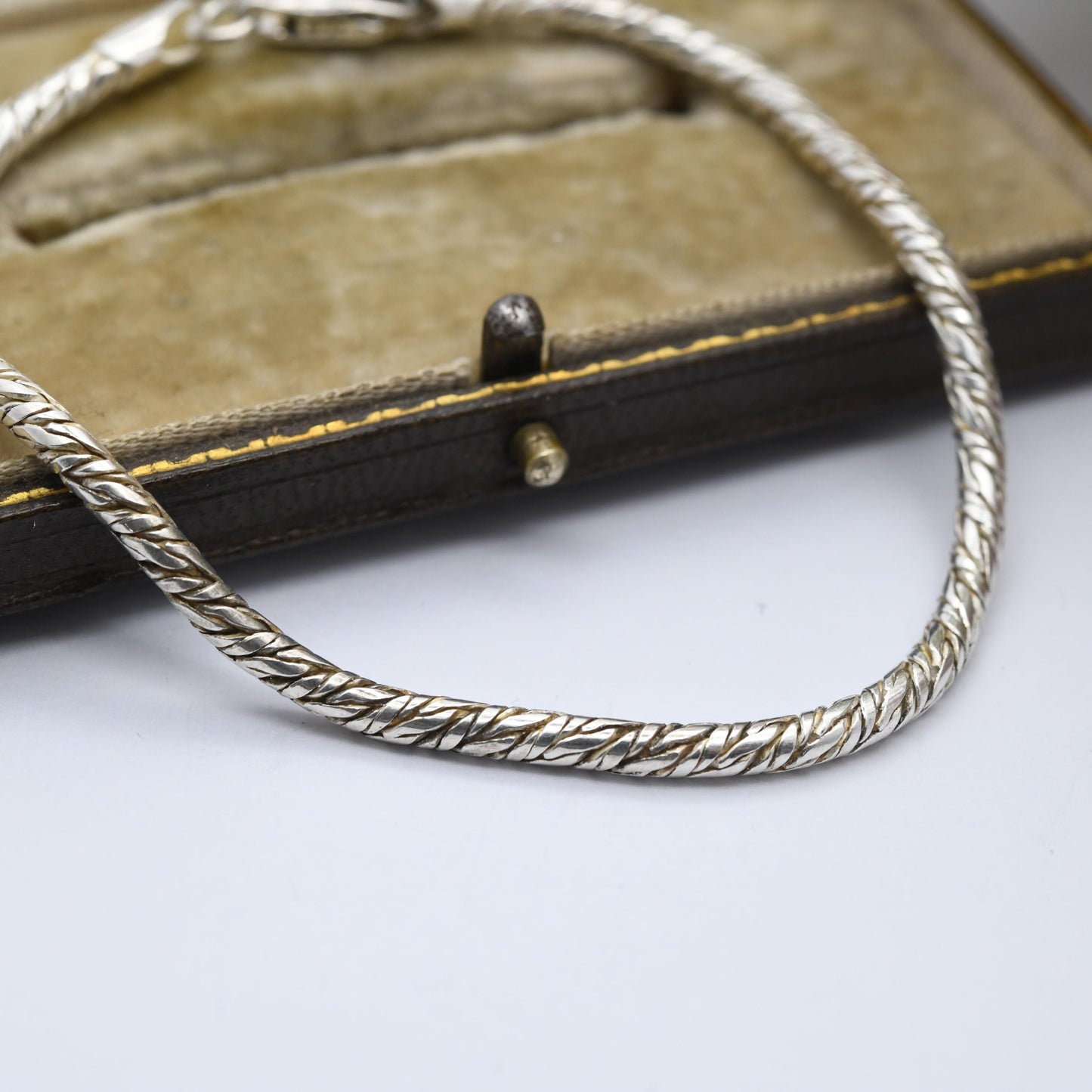 Vintage Sterling Silver Rope Link Bracelet - Unisex | Gift