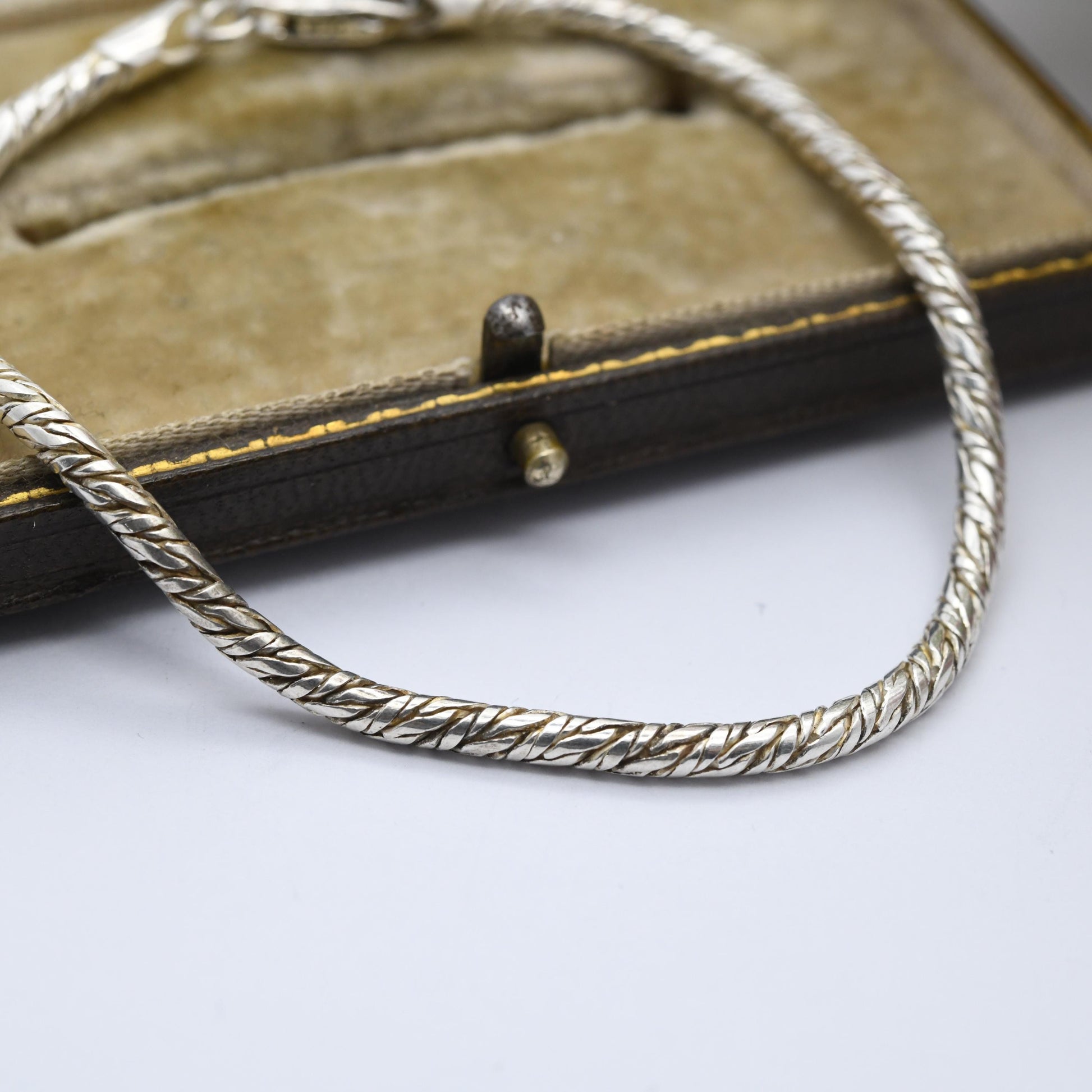 Vintage Sterling Silver Rope Link Bracelet - Unisex | Gift